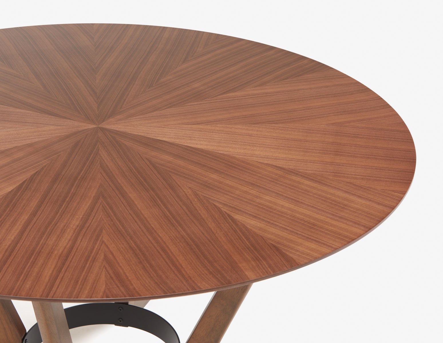 MORELLA mid-century modern 137 cm round dining table undefined