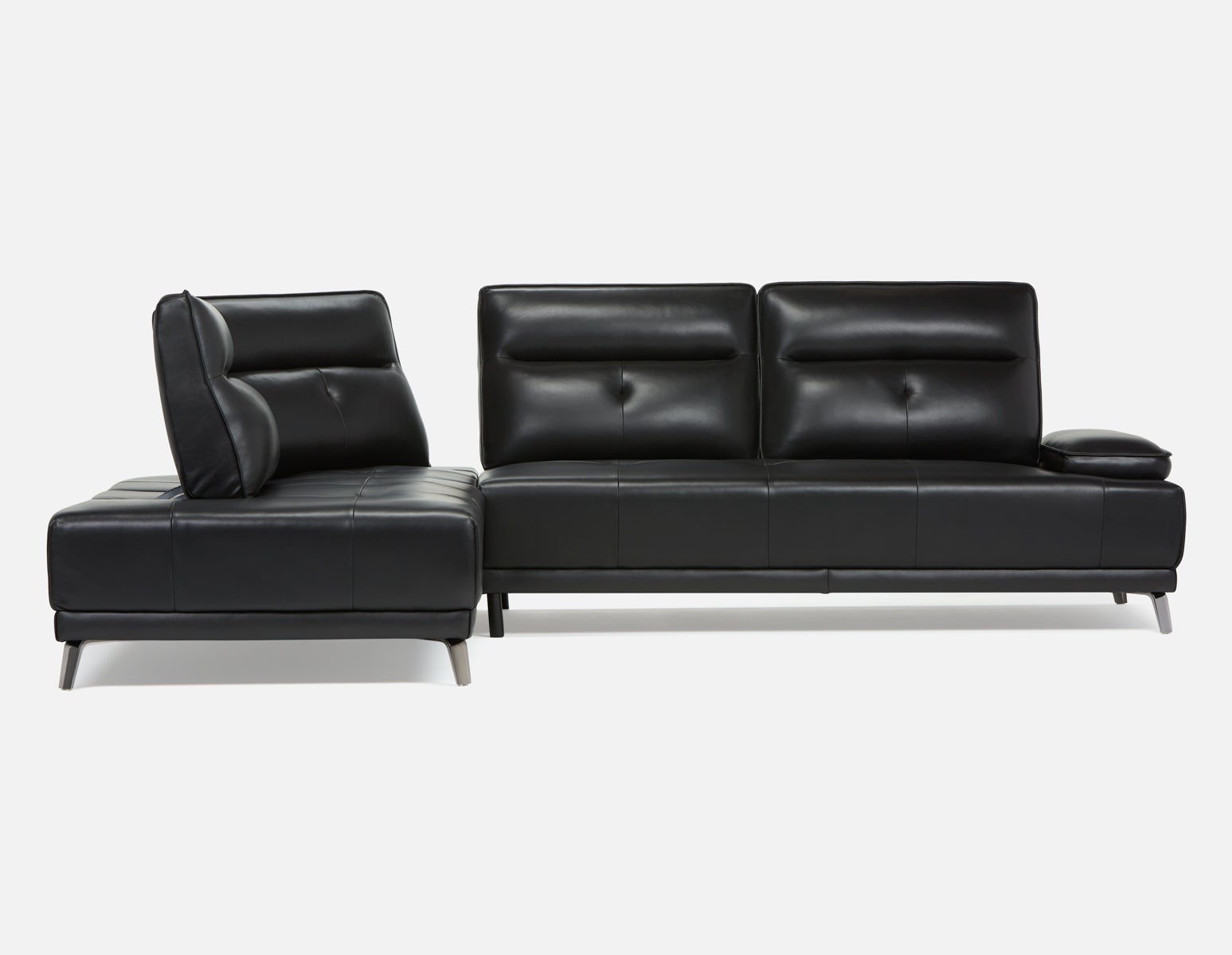 ANGKOR left-facing leather sectional sofa undefined