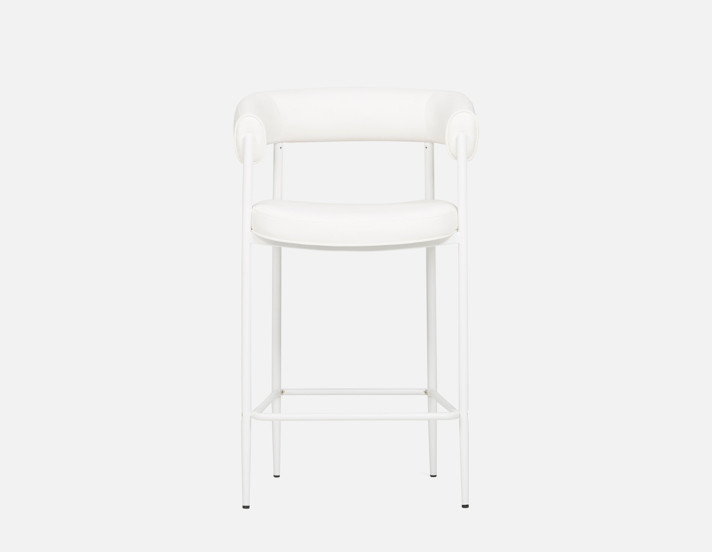 TAURO leatherette stool, brushed frame, seat height 66cm undefined