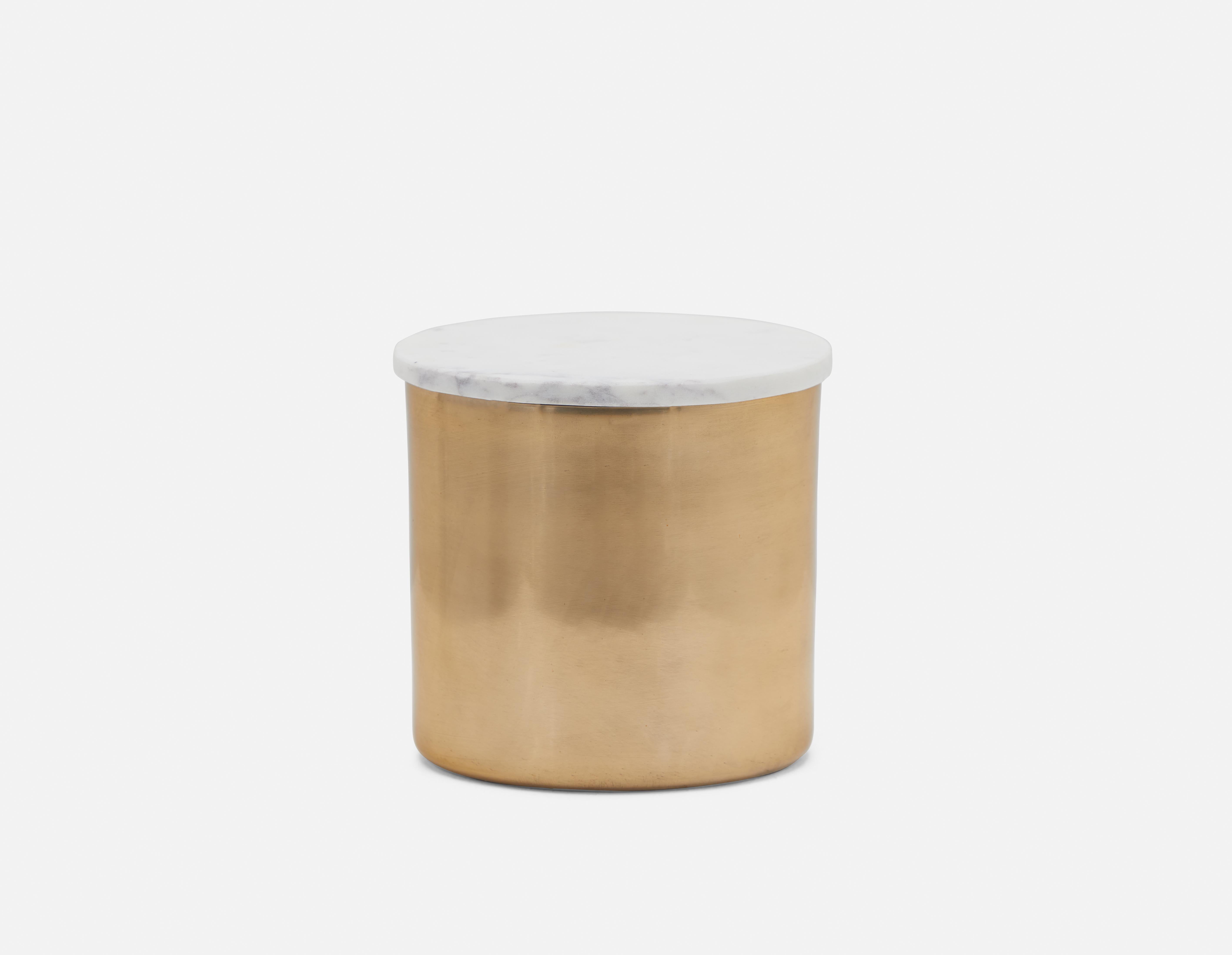 KEREN aluminum jar with marble lid 15 cm undefined