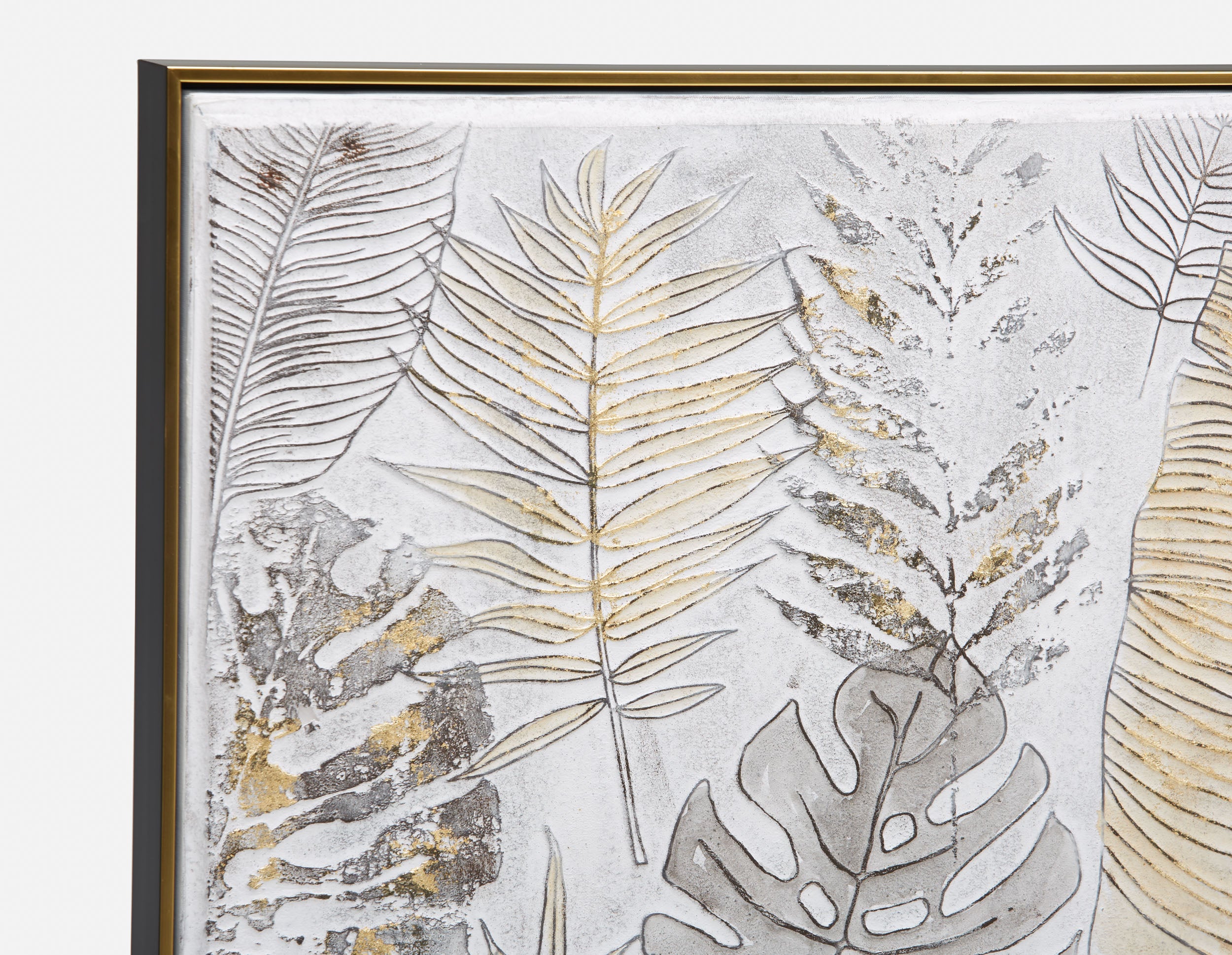 FEUILLES II giclée encadré avec embellissement 80x120cm undefined