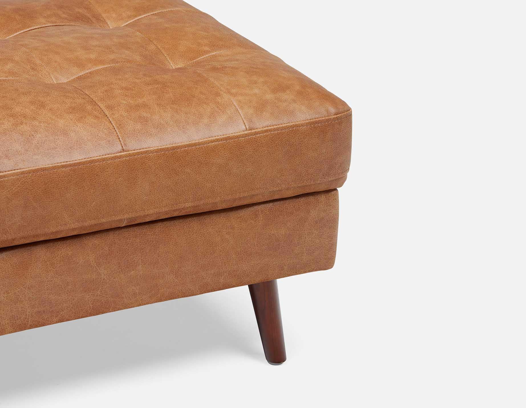 KINSEY 100% leather ottoman undefined