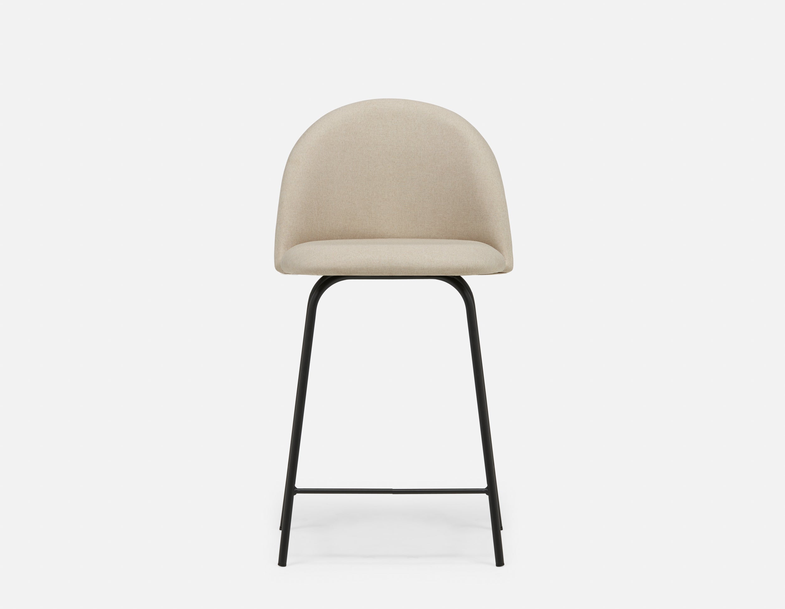 LAVAL mid-century modern counter stool with backrest 61 cm undefined