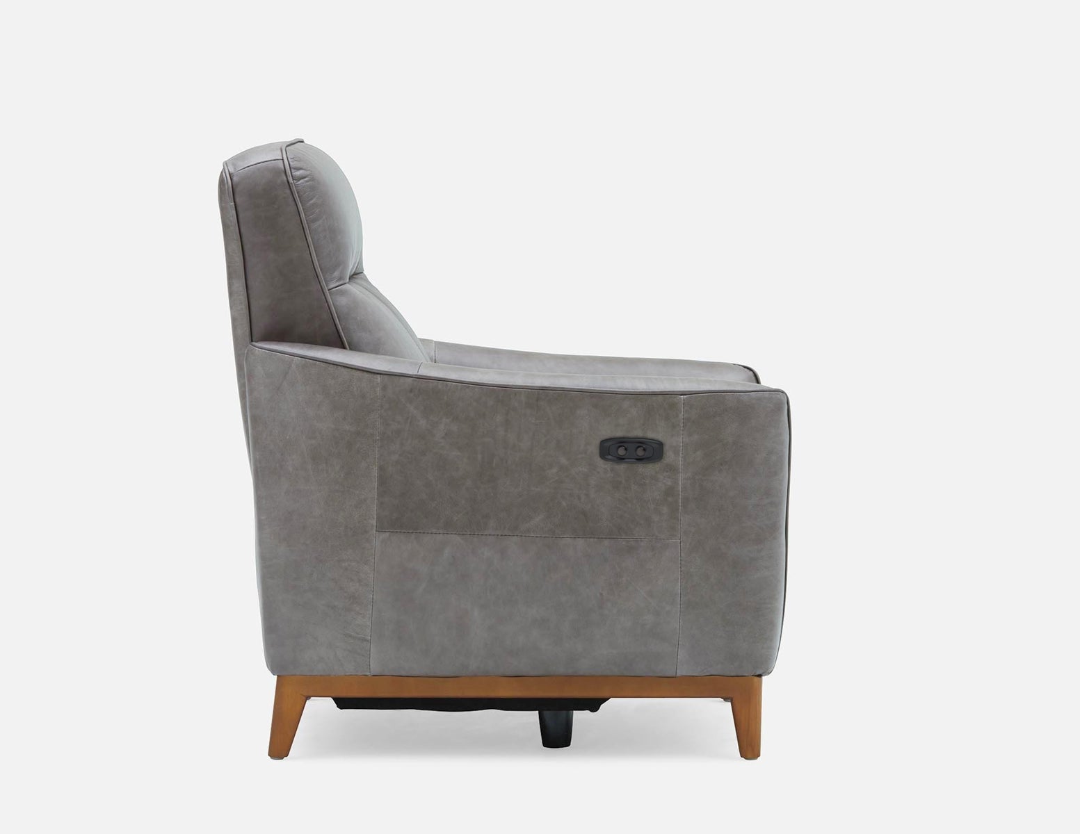 PALMER contemporary modern power-reclining 100% leather armchair undefined