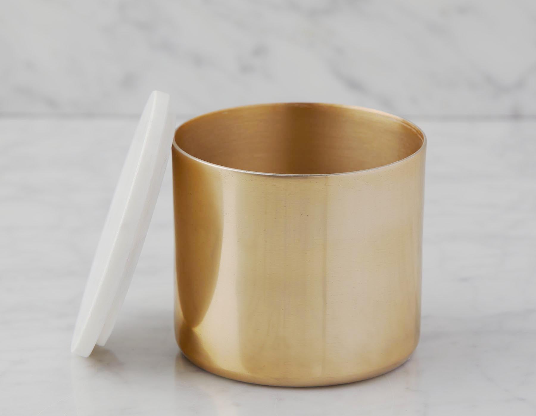 KEON aluminum jar with marble lid 13 cm undefined