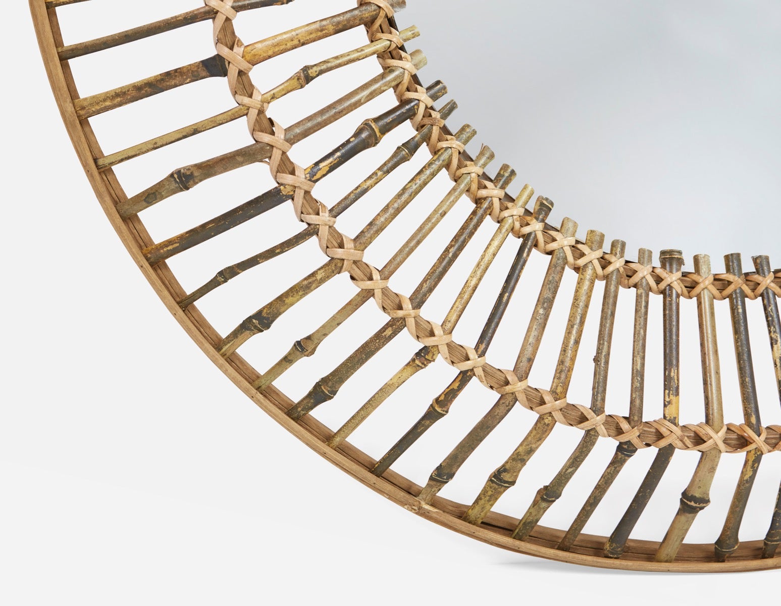 NELIA mirror with bamboo frame 71 cm undefined