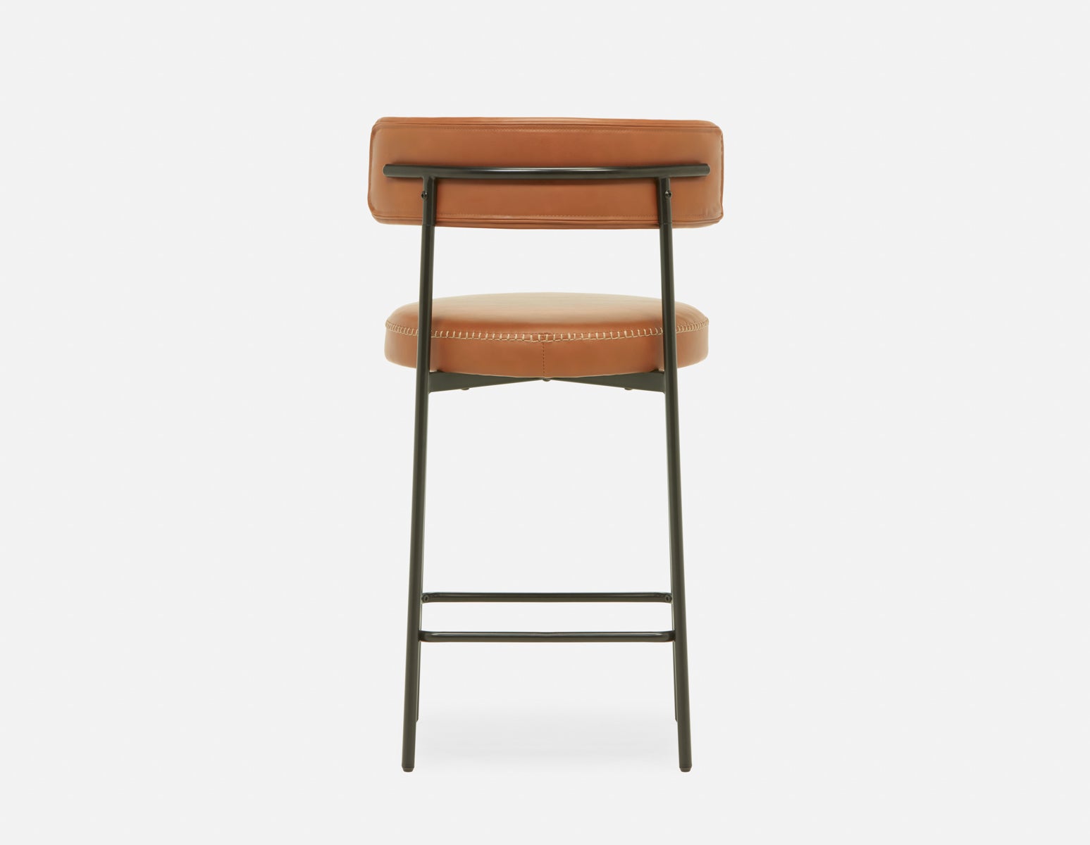 KURO Industrial-modern counter stool with backrest 66cm undefined