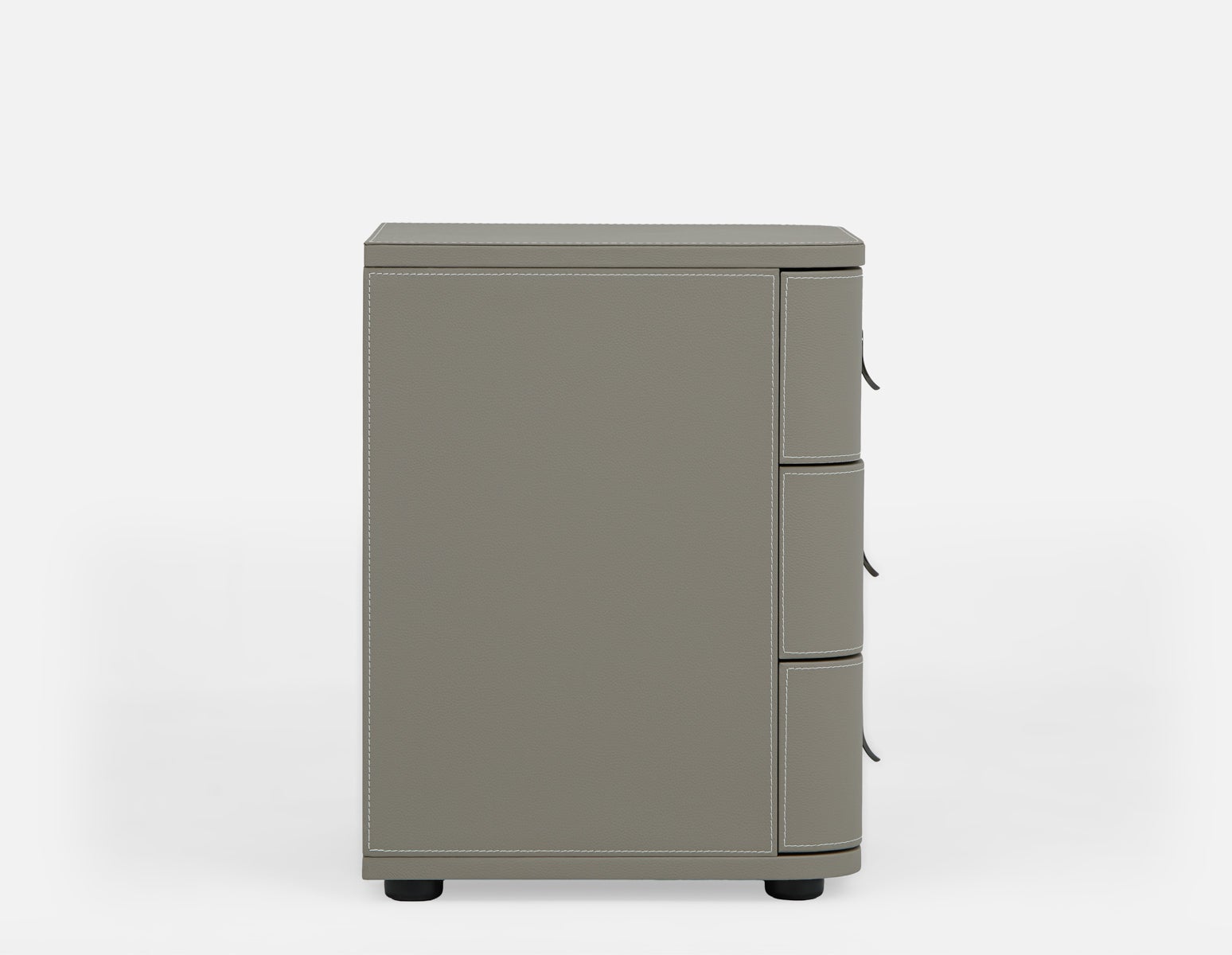 GAEL contemporary 3-drawer nightstand undefined