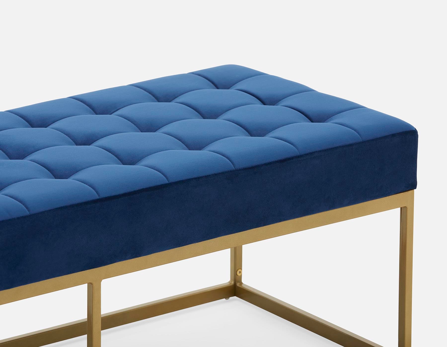 TADEO banc en velours capitonné 122 cm undefined