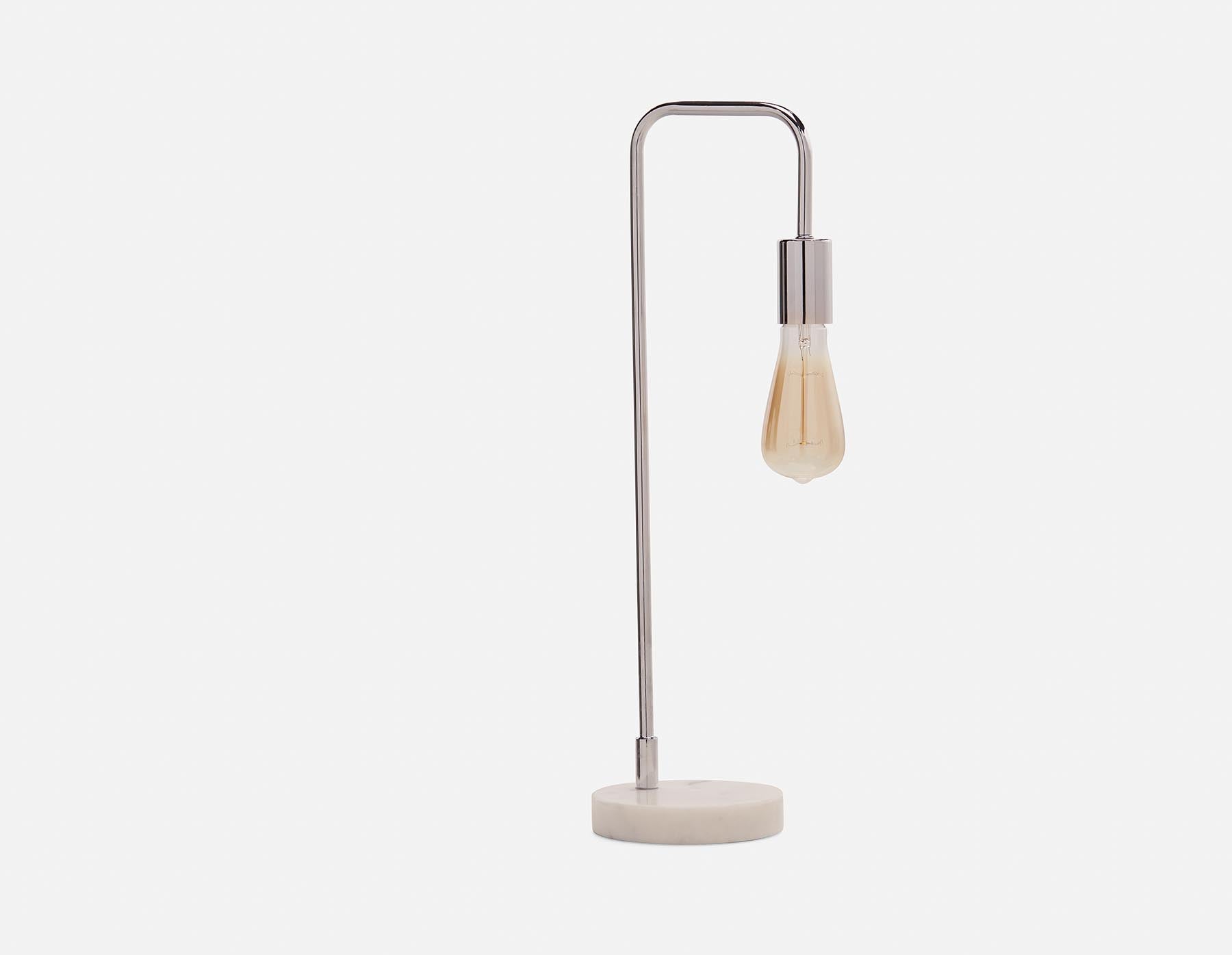 CLEARA marble base table lamp 57 cm height undefined