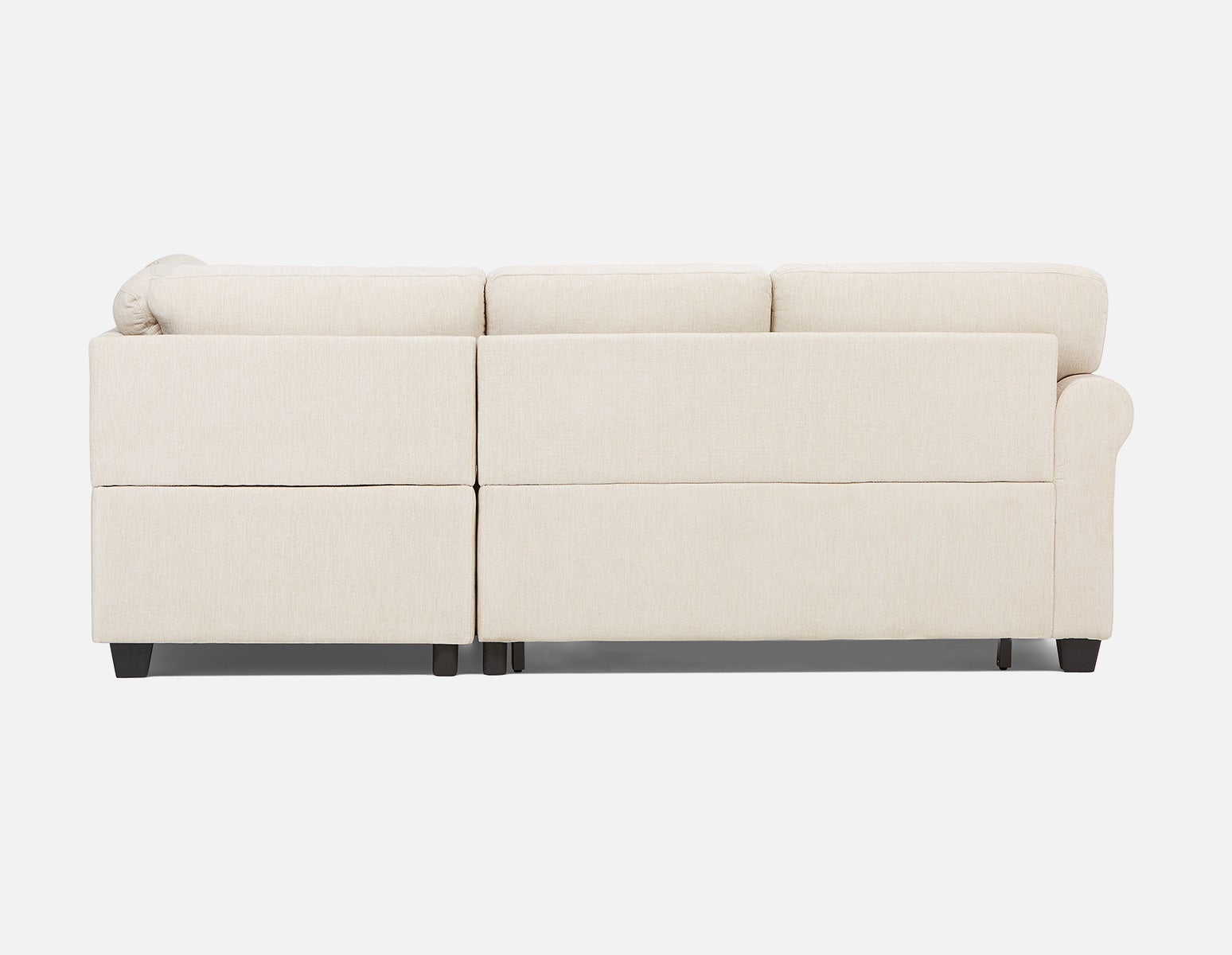 DELPHINE traditional right-facing sectional sofa-bed with storage undefined