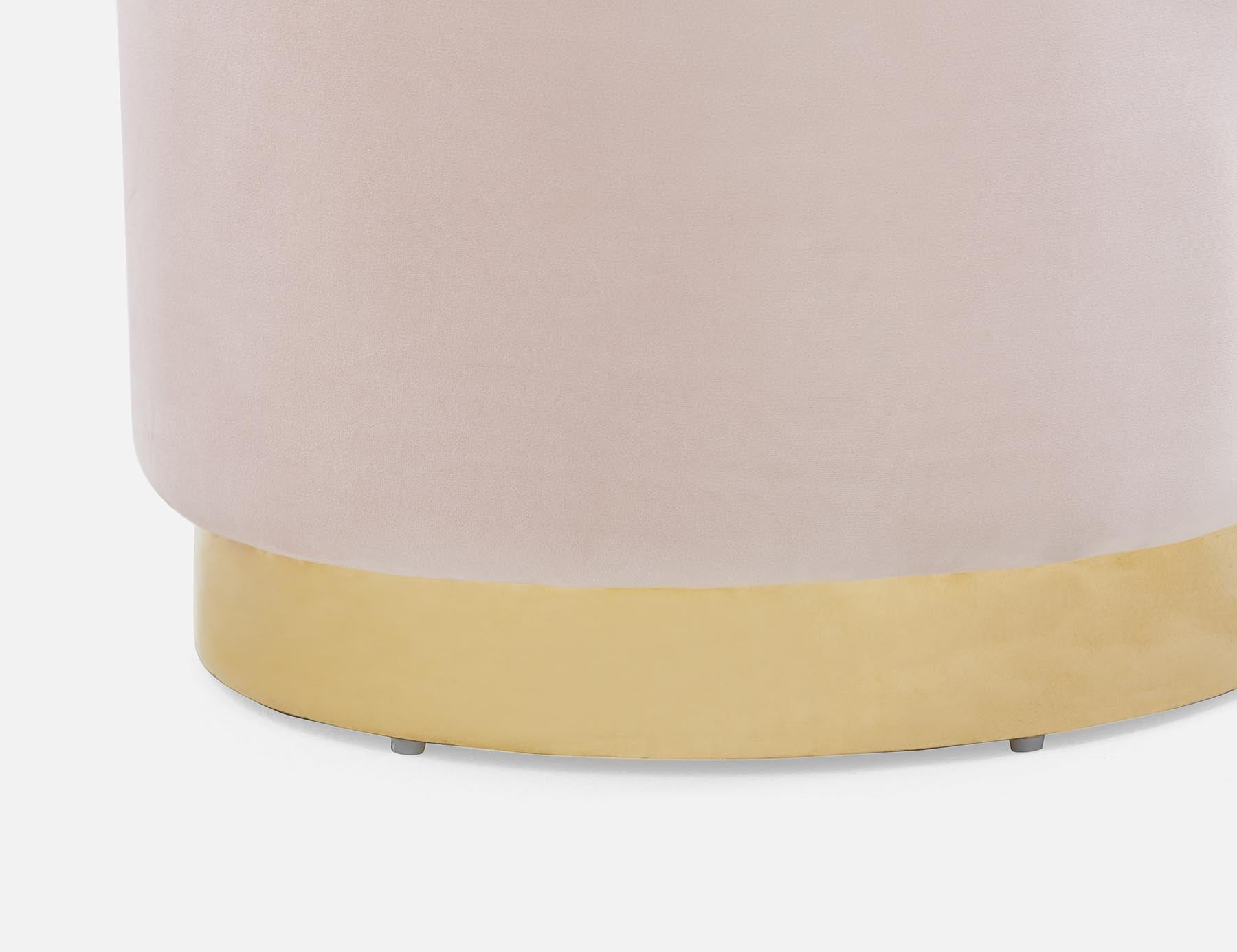 KEIRA velvet ottoman undefined