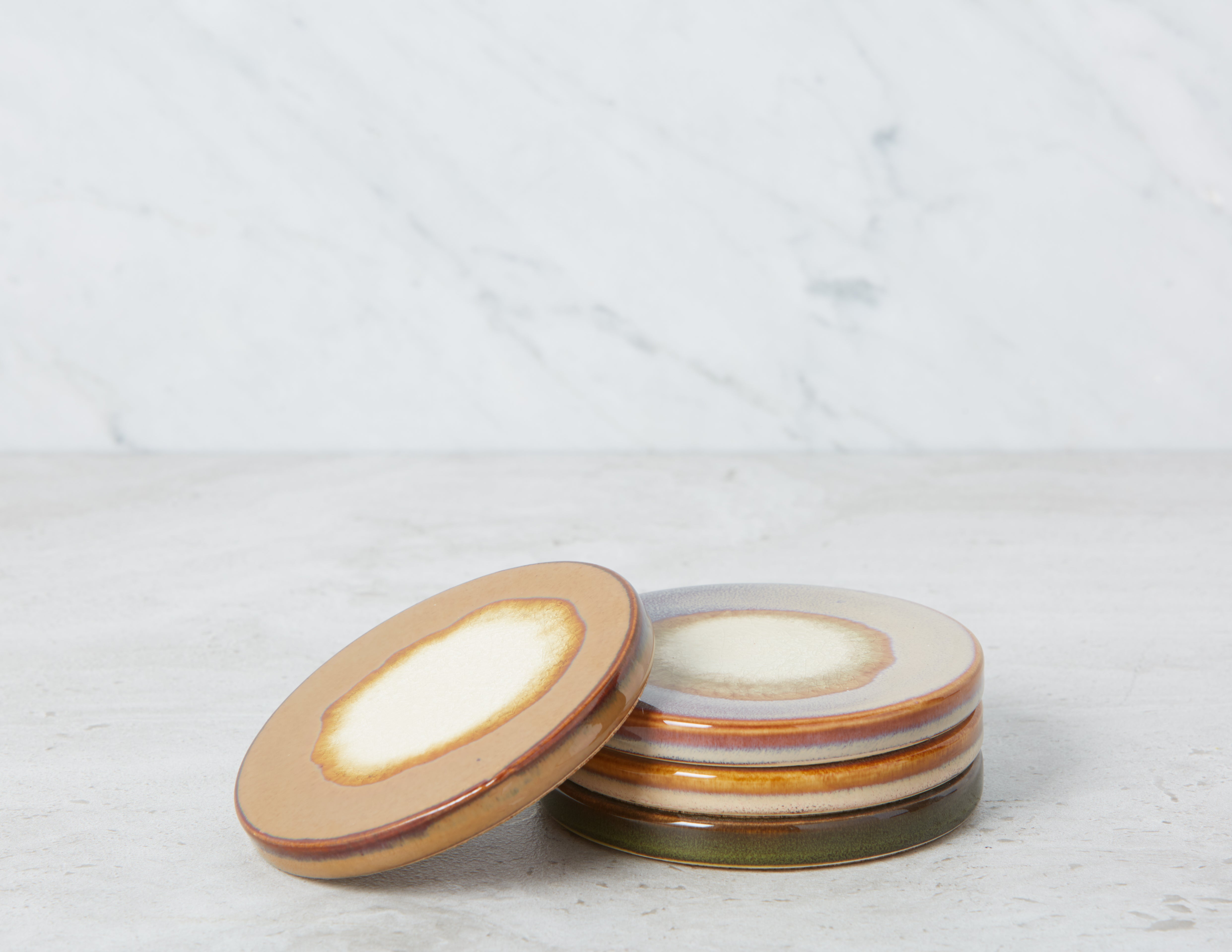 SAMARIA set of 4 ceramic coasters undefined
