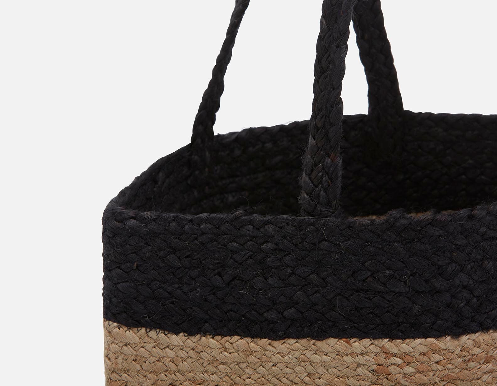 PHOEBE braided jute tote bag undefined