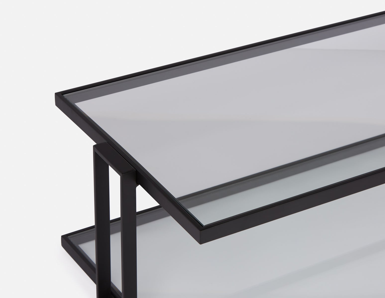 AGLAYA table basse en fer avec verre trempé undefined