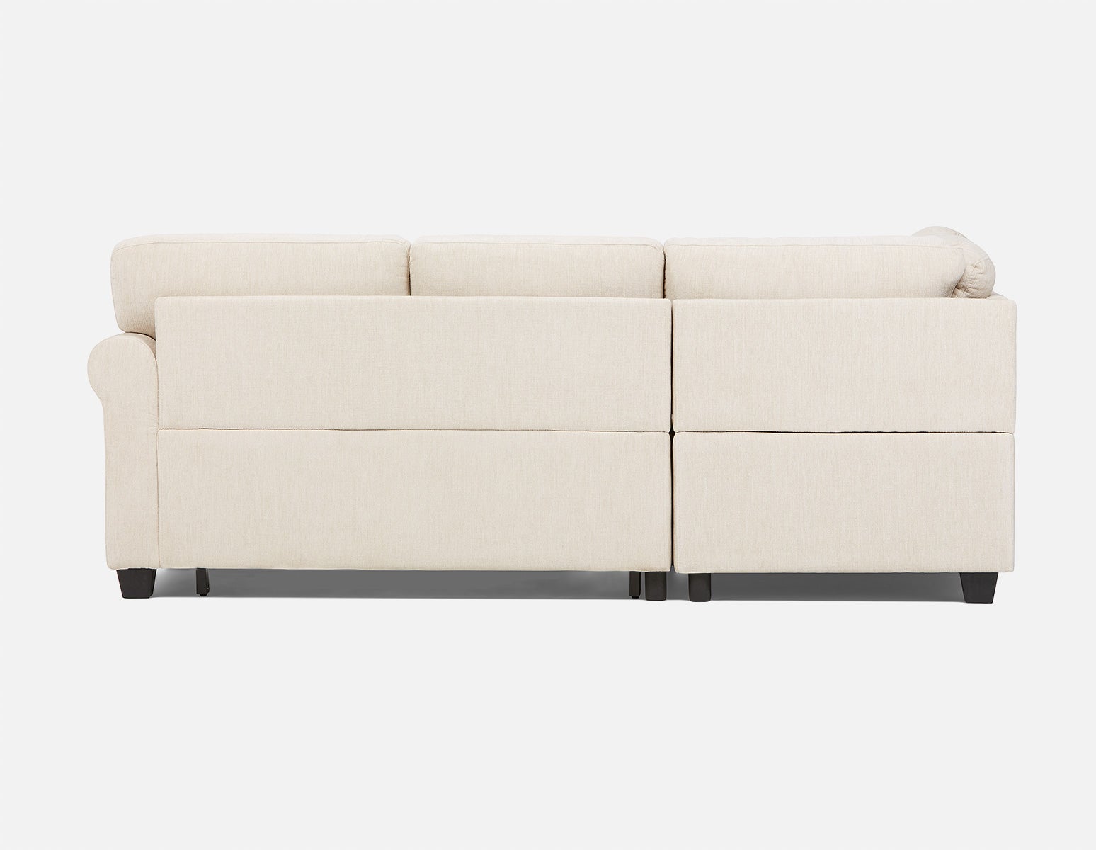 DELPHINE traditional left-facing sectional sofa-bed with storage undefined