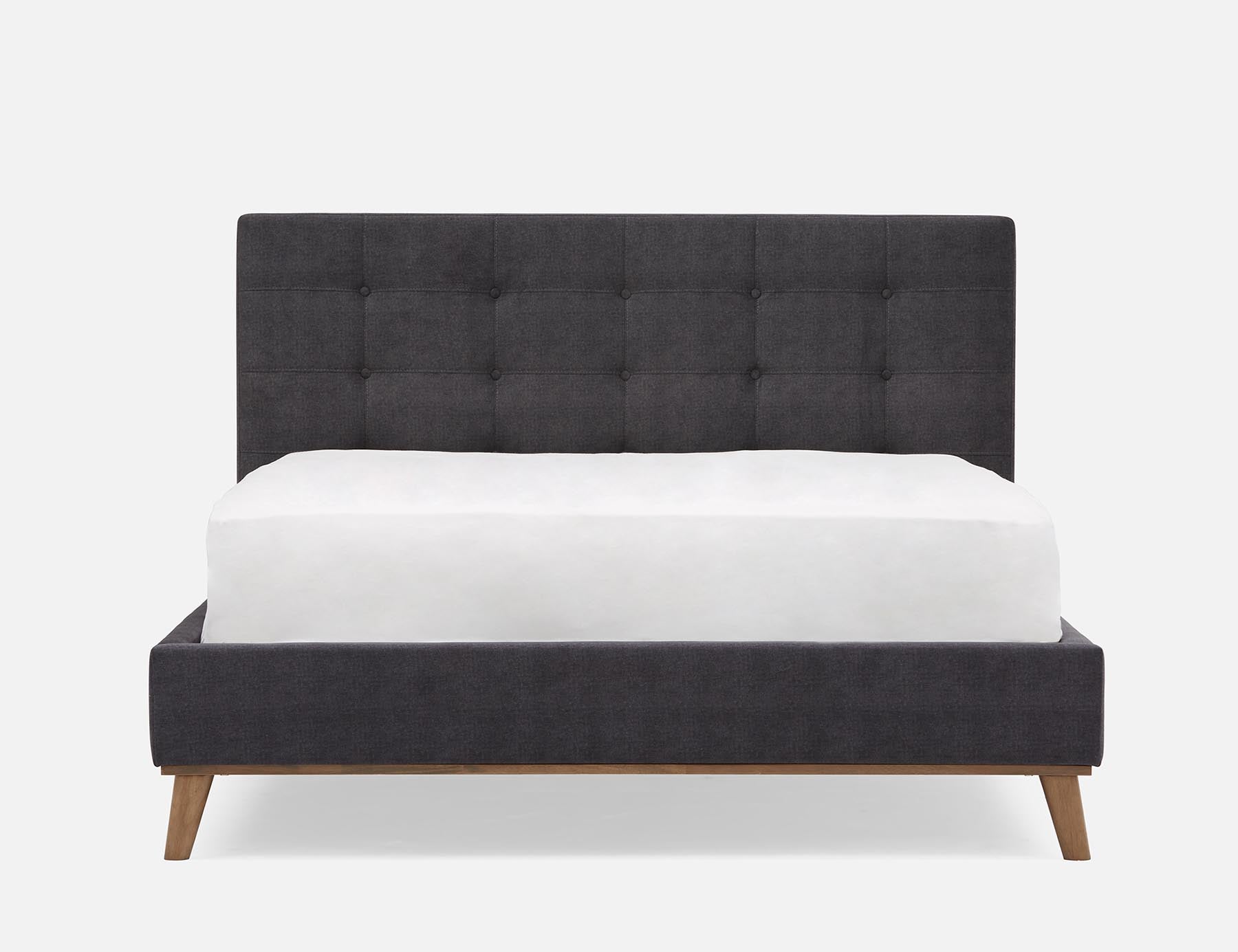 CARME mid-century modern tufted upholstered queen size bed undefined