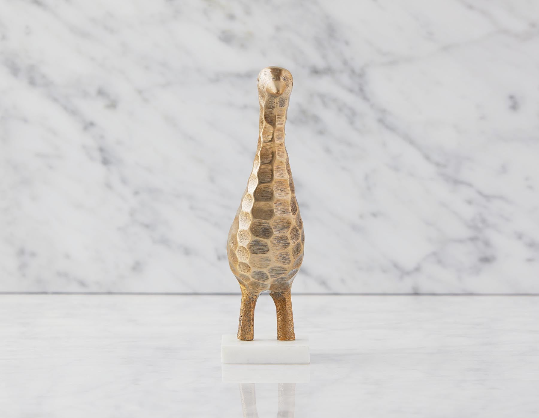 BEYA sculpture en aluminium avec base en marbre 22 cm undefined