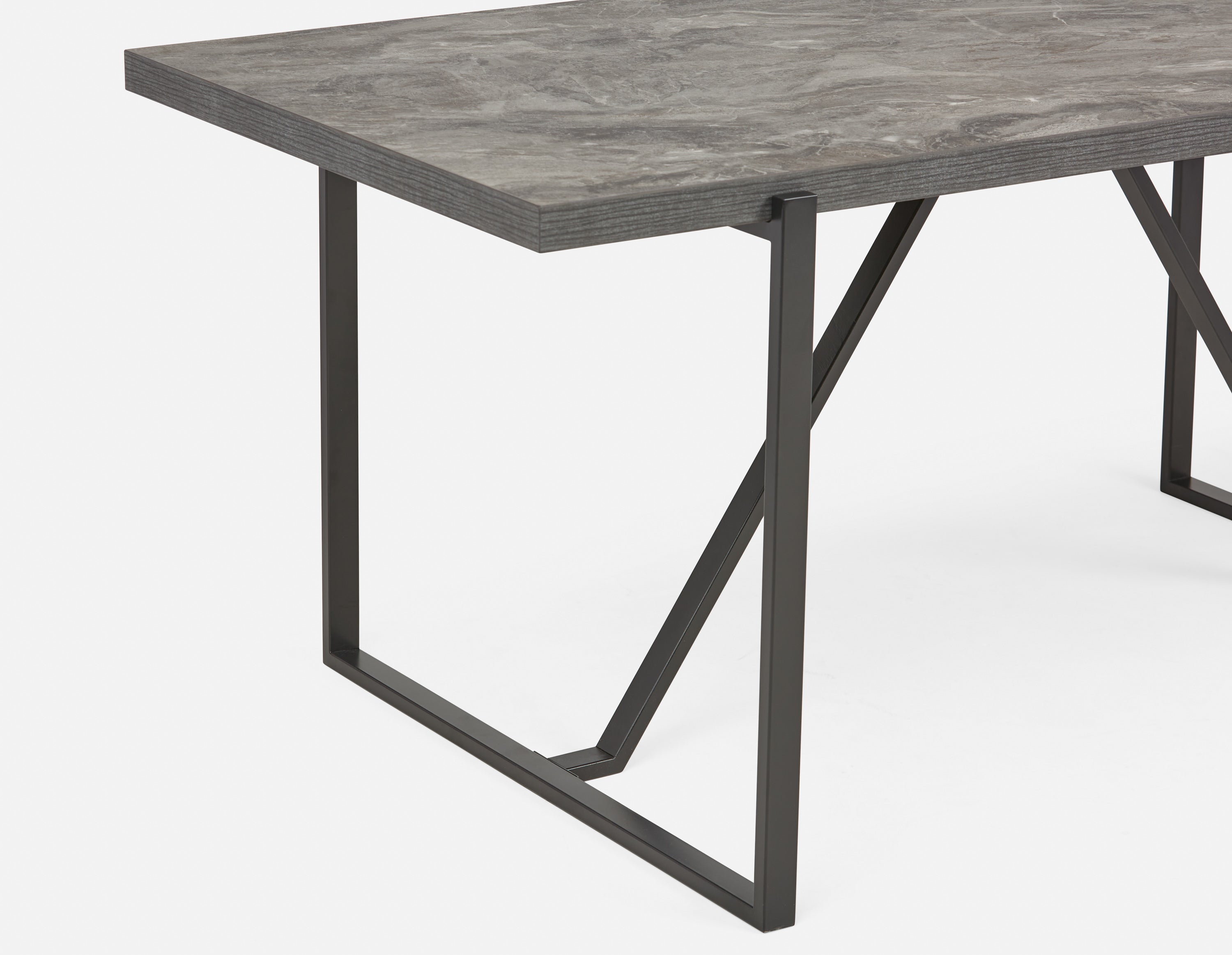 ARDA faux conrete top 180 cm dining table undefined