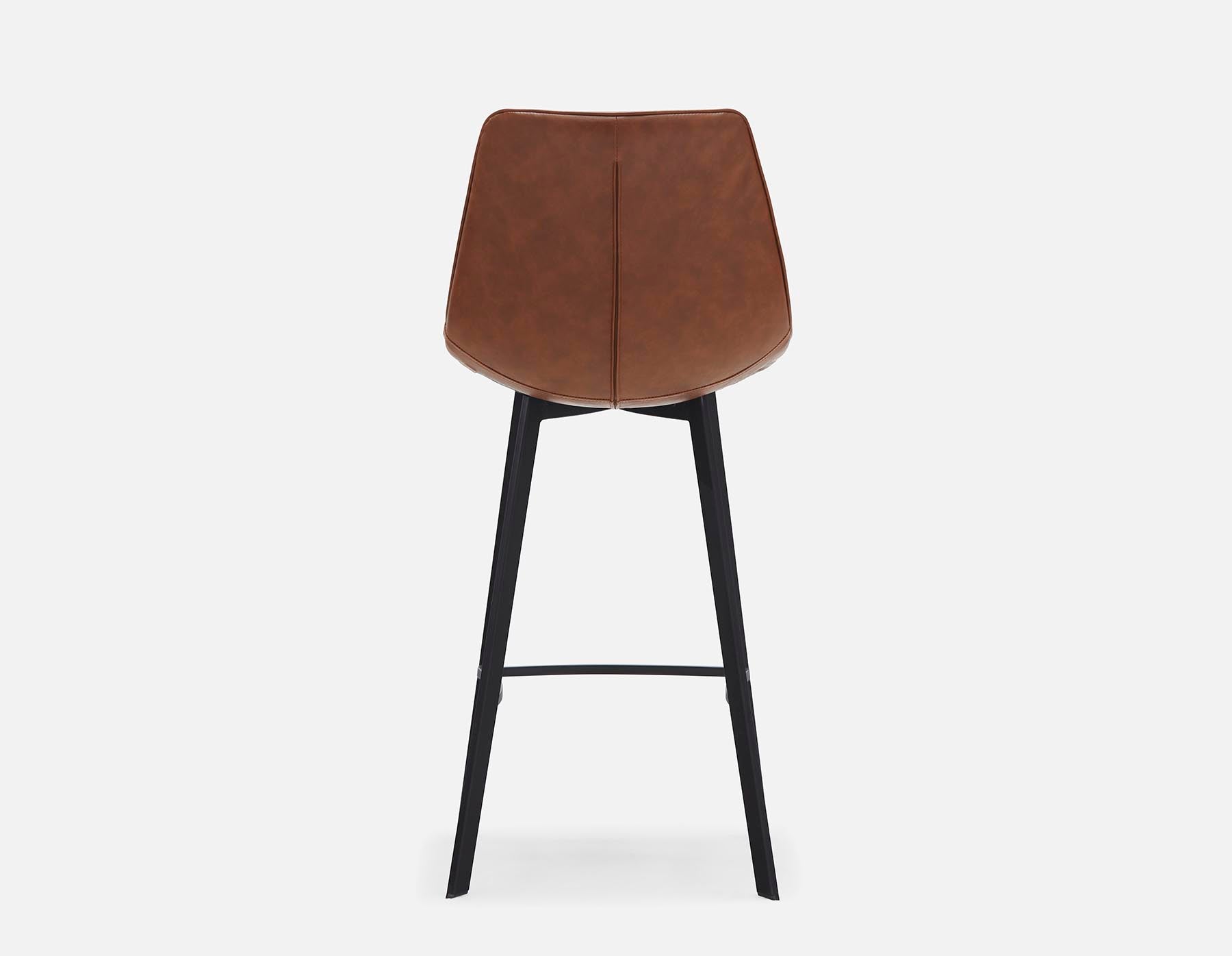 MALI tabouret de bar moderne avec dossier 76 cm undefined
