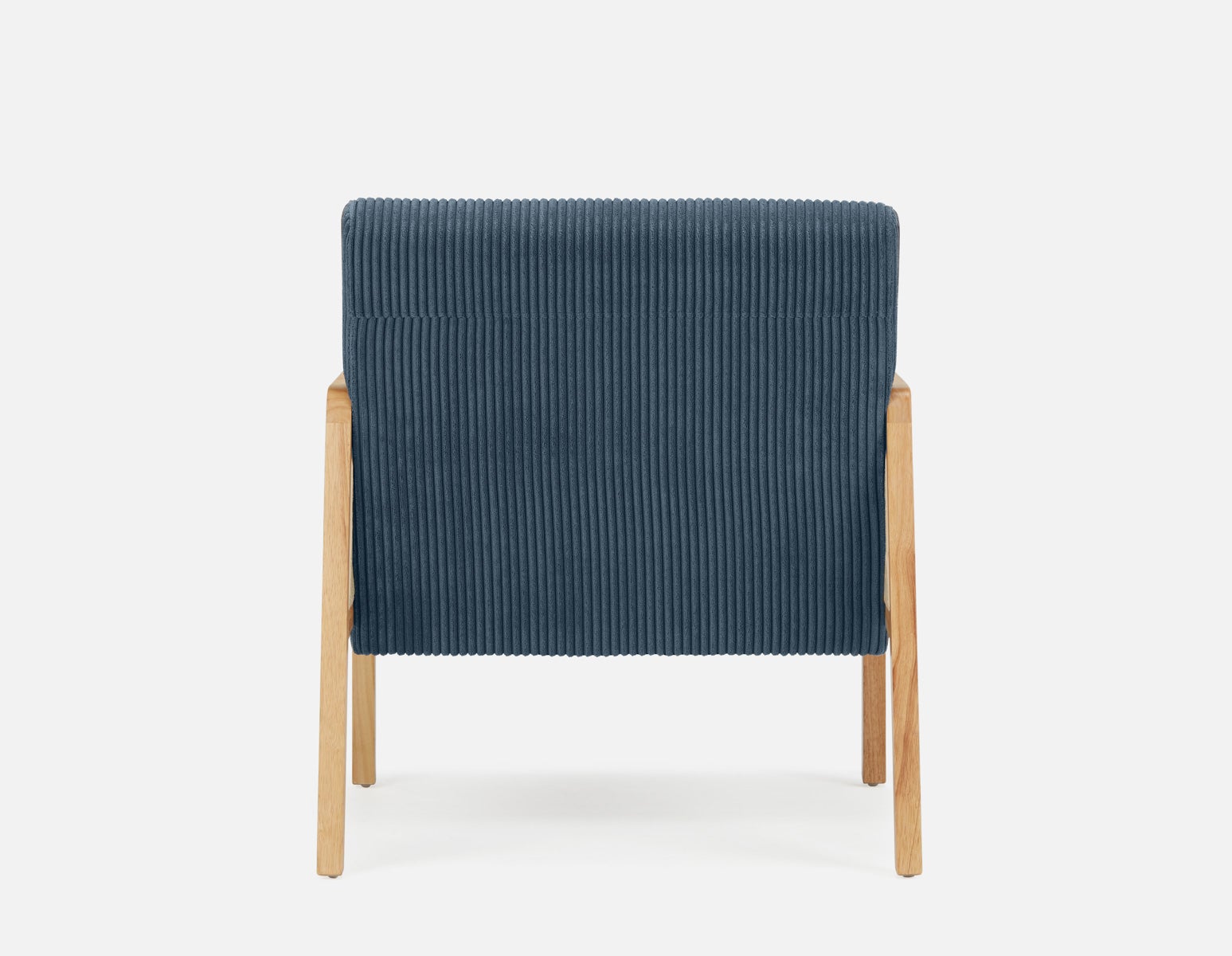 BECKETT armchair with corduroy and rattan accents undefined