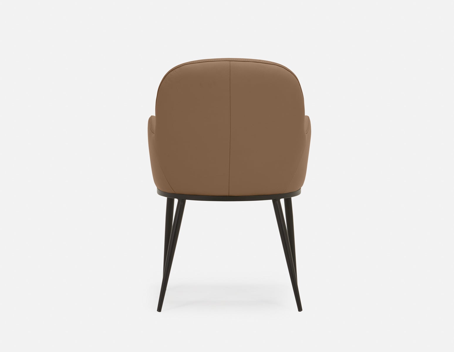 VERONICA 100% leather contemporary dining chair undefined