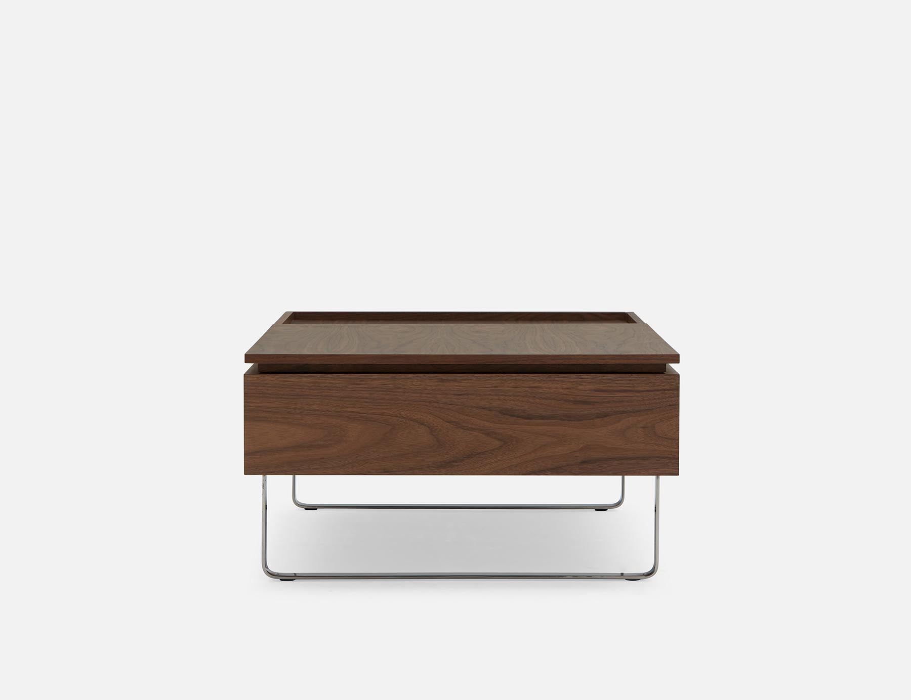EVO walnut veneer lift-top storage coffee table 120 cm undefined