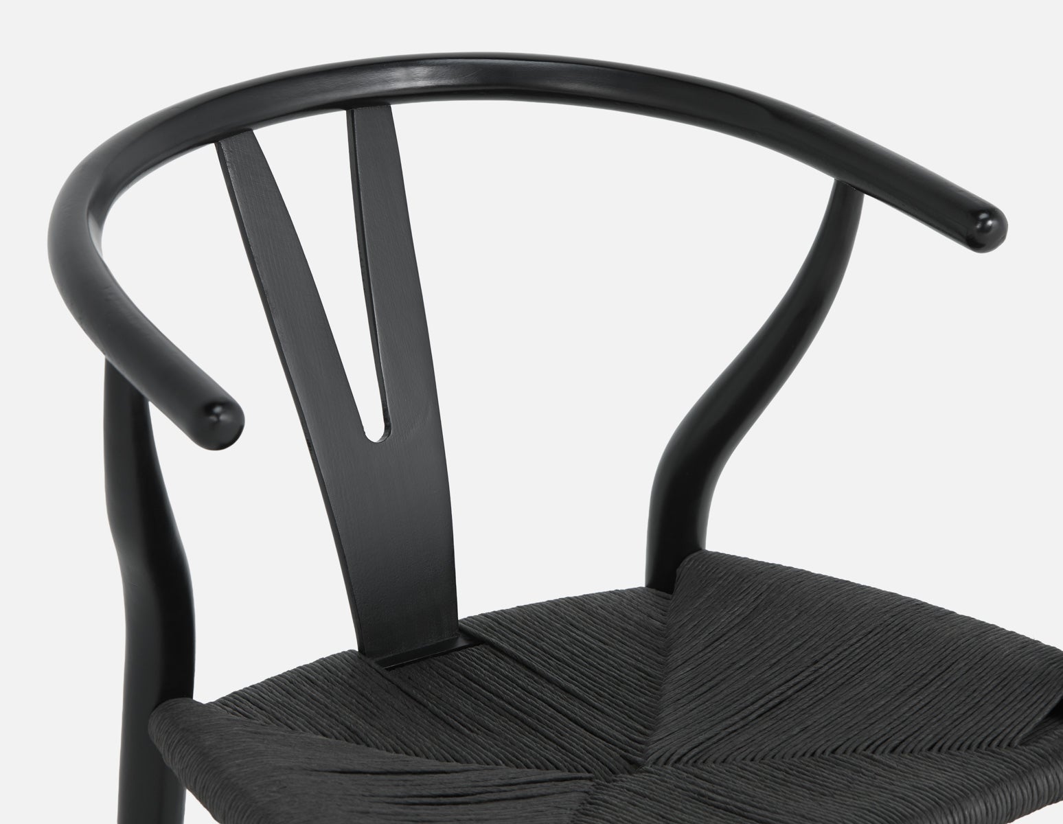 DENMARK chaise de salle à manger en bois d'hêtre et en corde tissée undefined