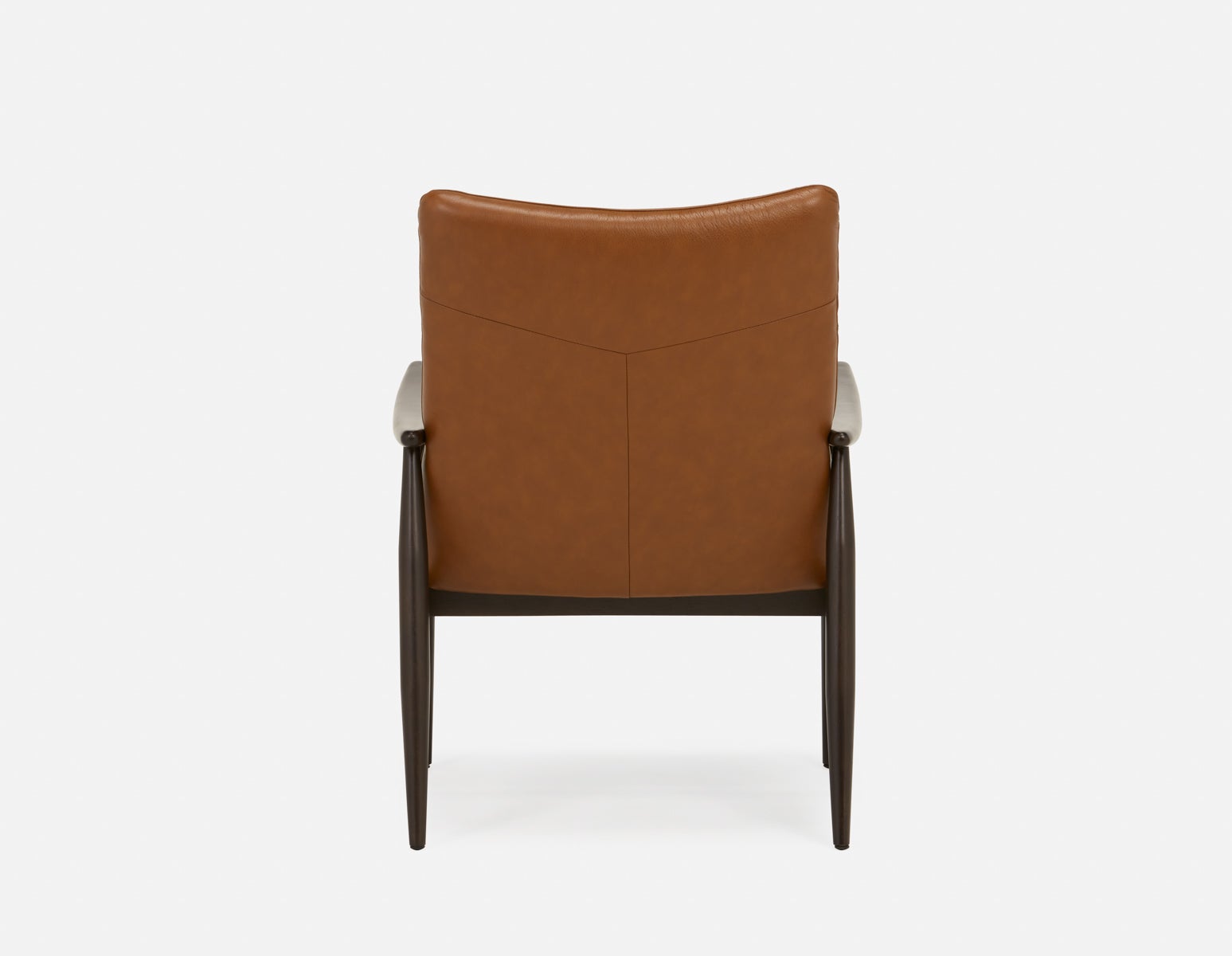 LATONA 100% leather mid-century modern accent chair undefined