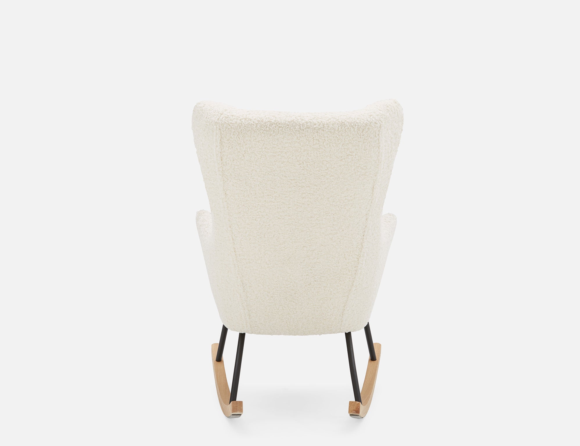 GUYAN faux shearling rocking armchair undefined