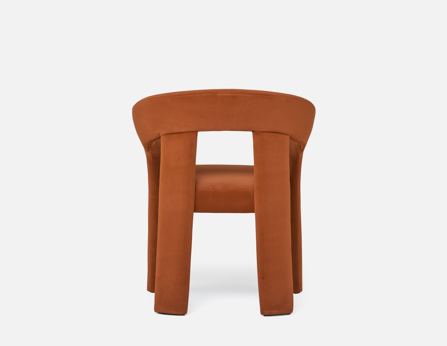 HILDA Modern velvet dining armchair undefined