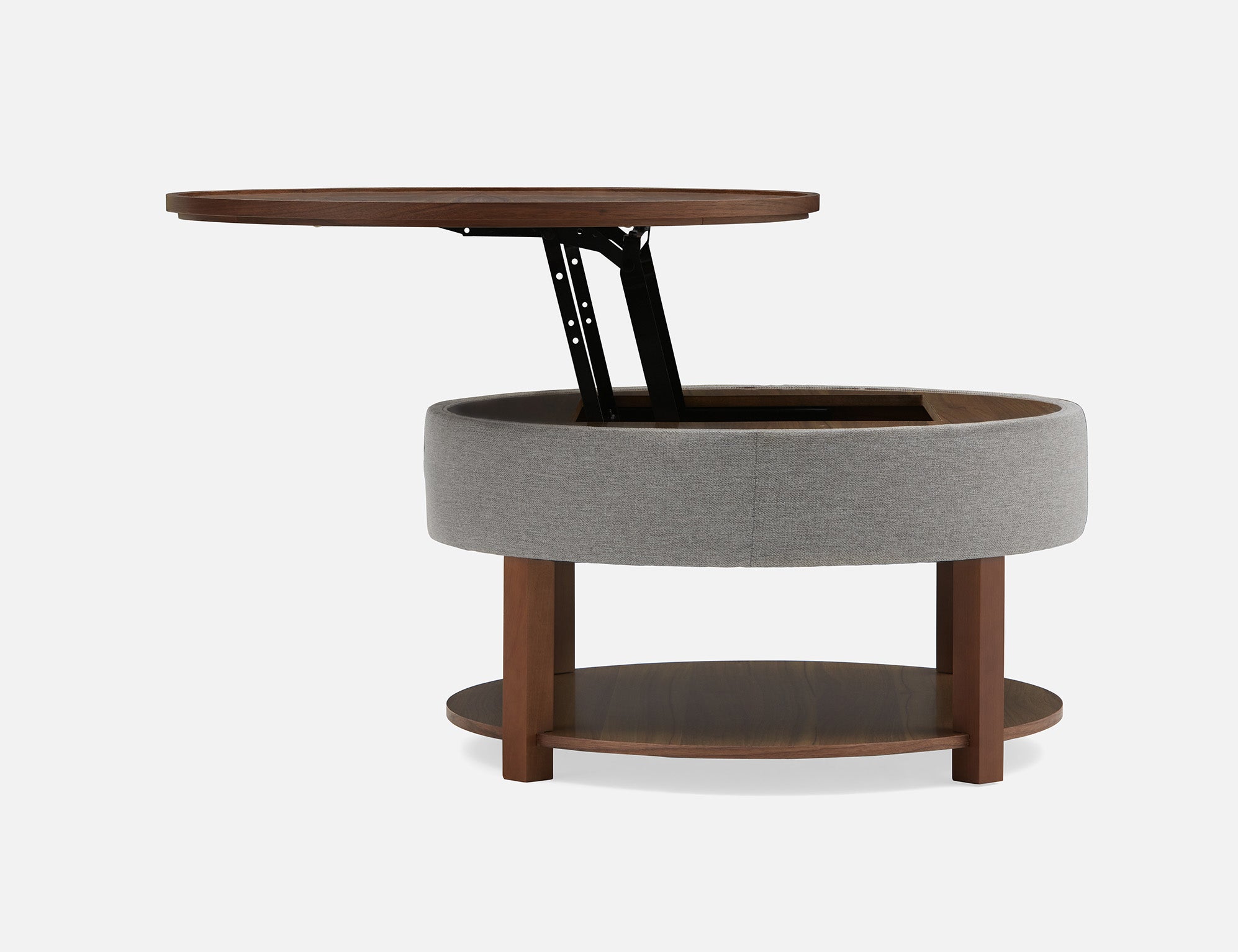 DAMIAN wood veneer lift-top coffee table with storage 84 cm undefined