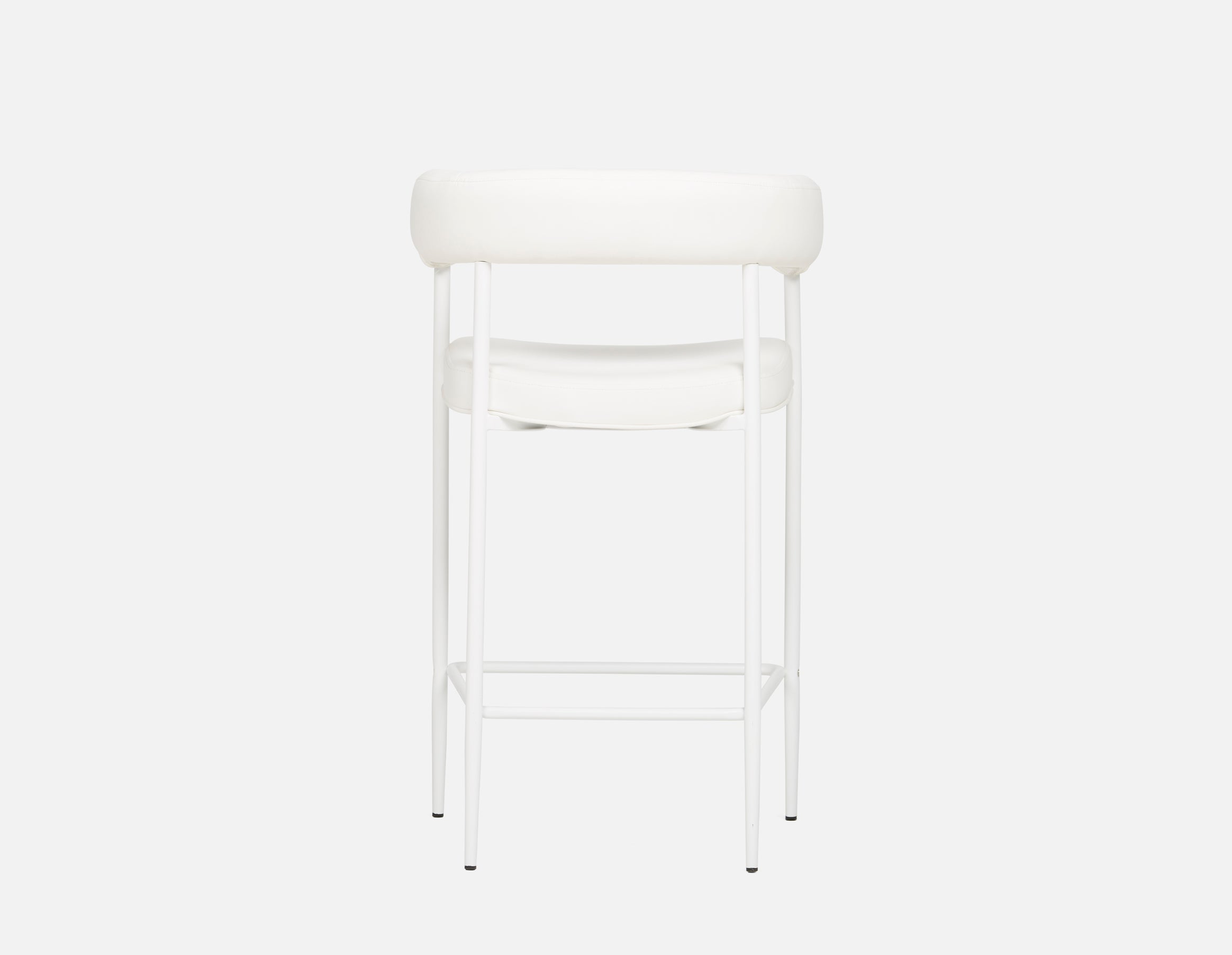 TAURO leatherette stool, brushed frame, seat height 66cm undefined