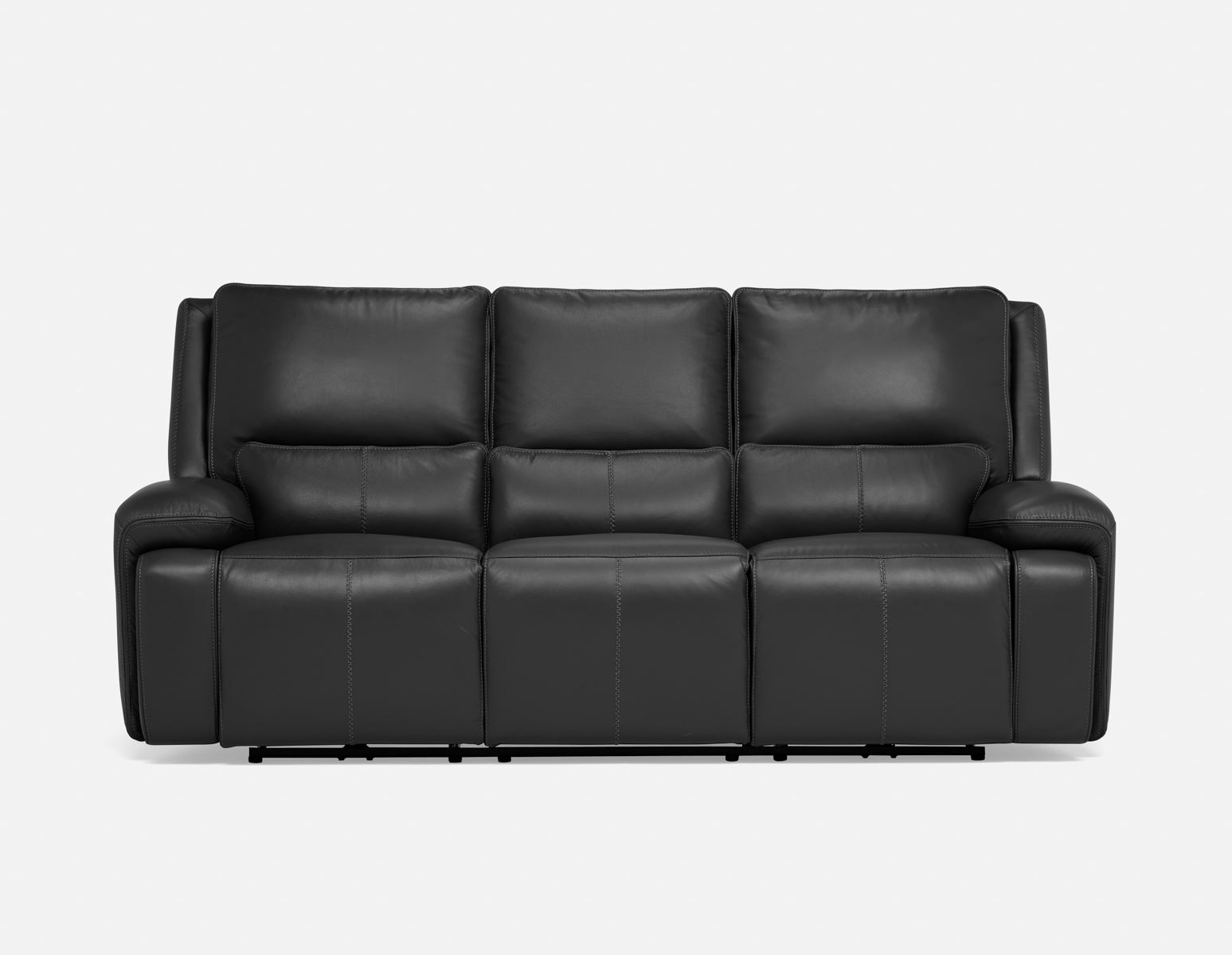 FAOUZI leather contemporary power recliner sofa undefined