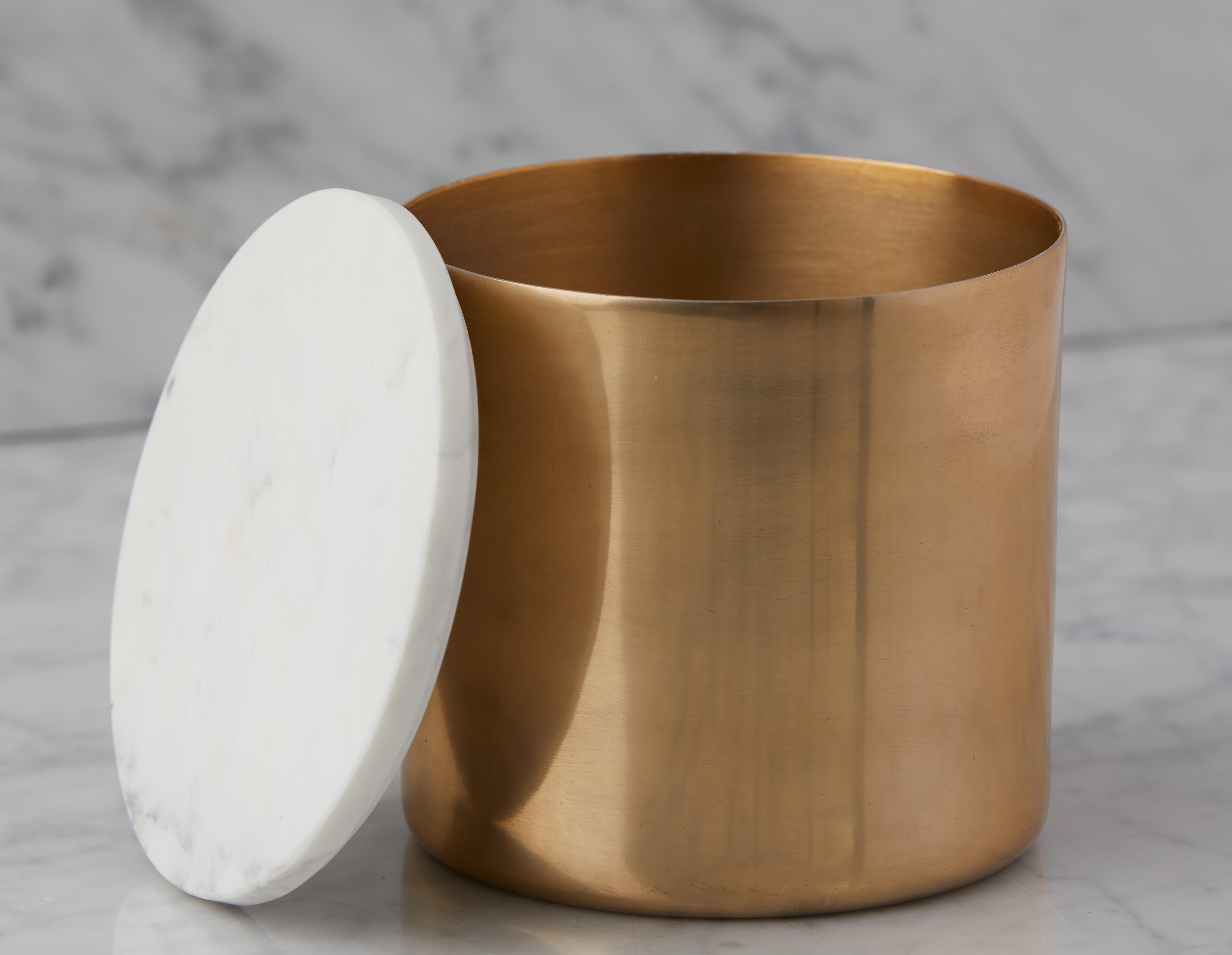 KEREN aluminum jar with marble lid 15 cm undefined