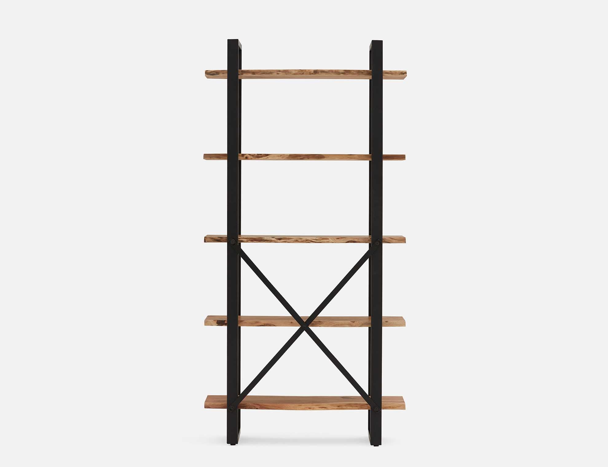 RENO acacia wood 5-tier bookcase undefined