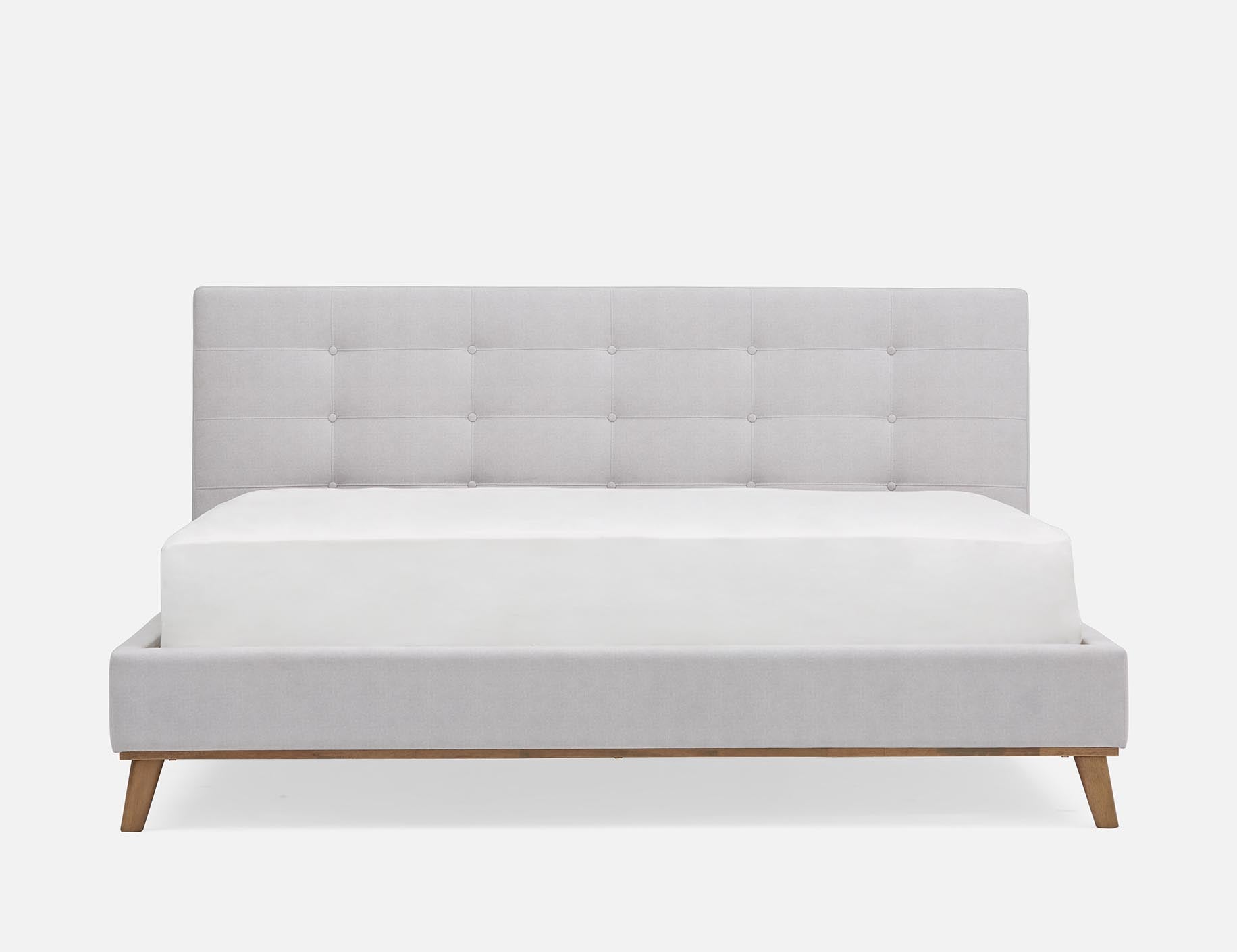 CARME mid-century modern tufted upholstered king size bed undefined