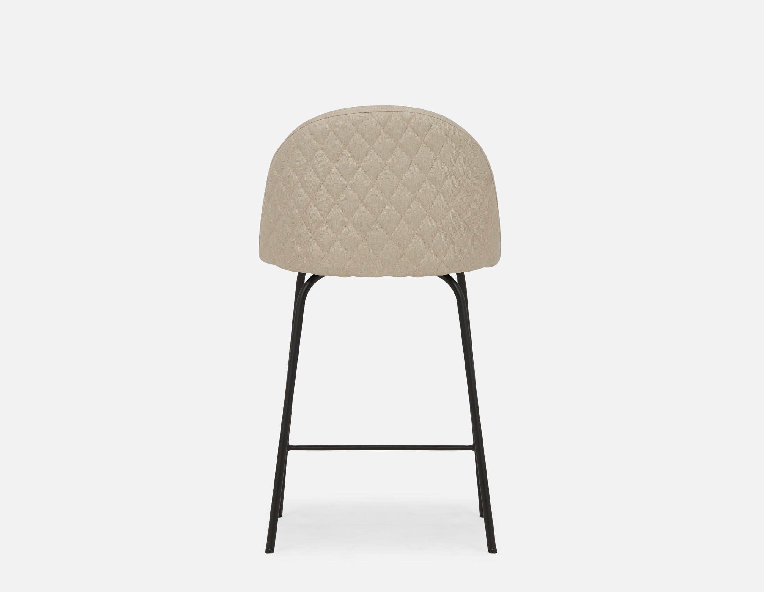 LAVAL mid-century modern counter stool with backrest 61 cm undefined