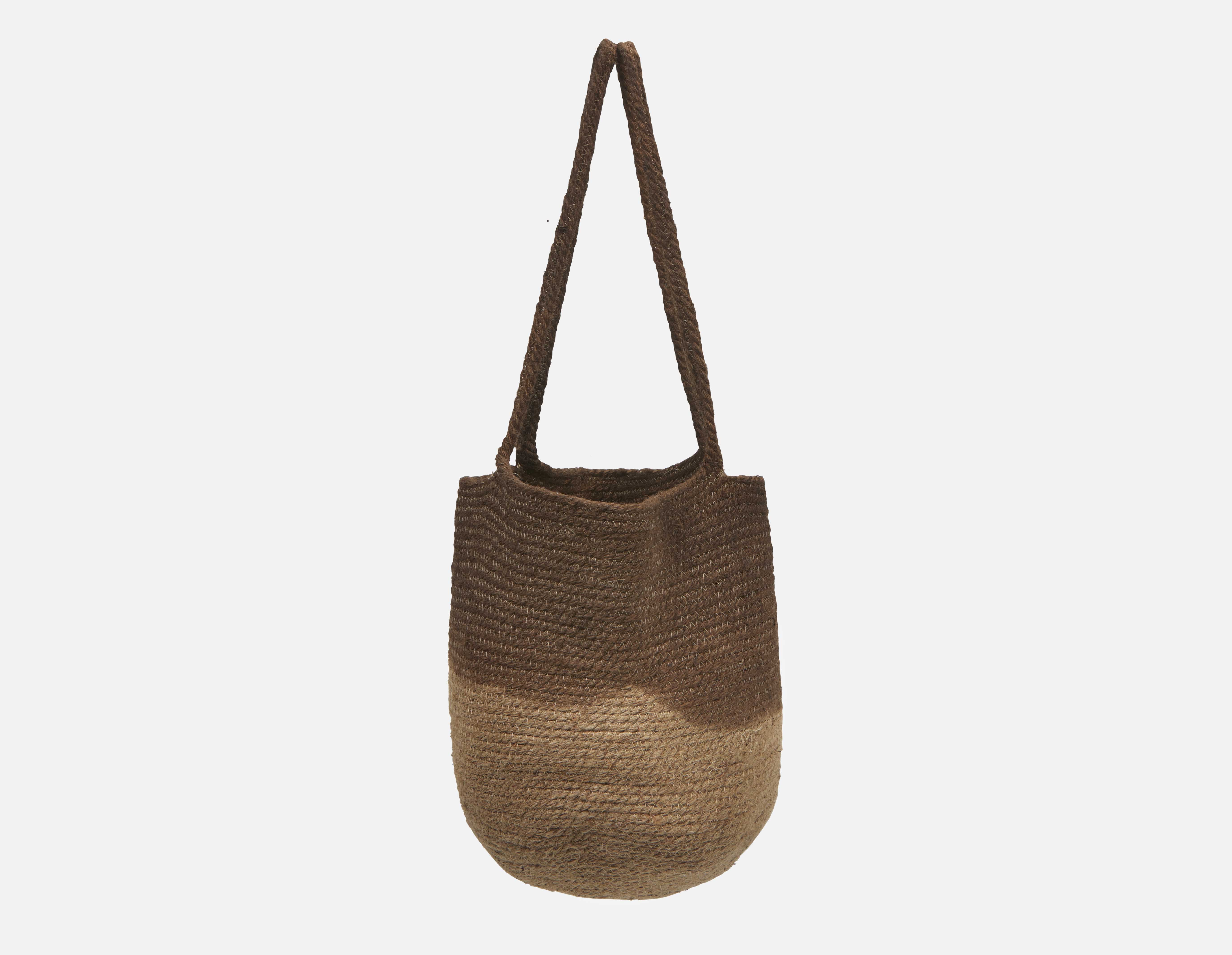 TINA woven jute tote bag undefined