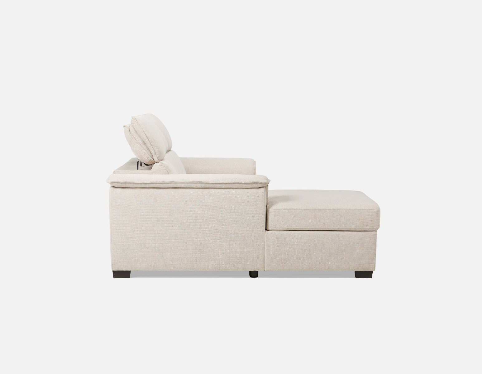 ODETTE contemporary left-facing sectional sofa-bed with storage undefined