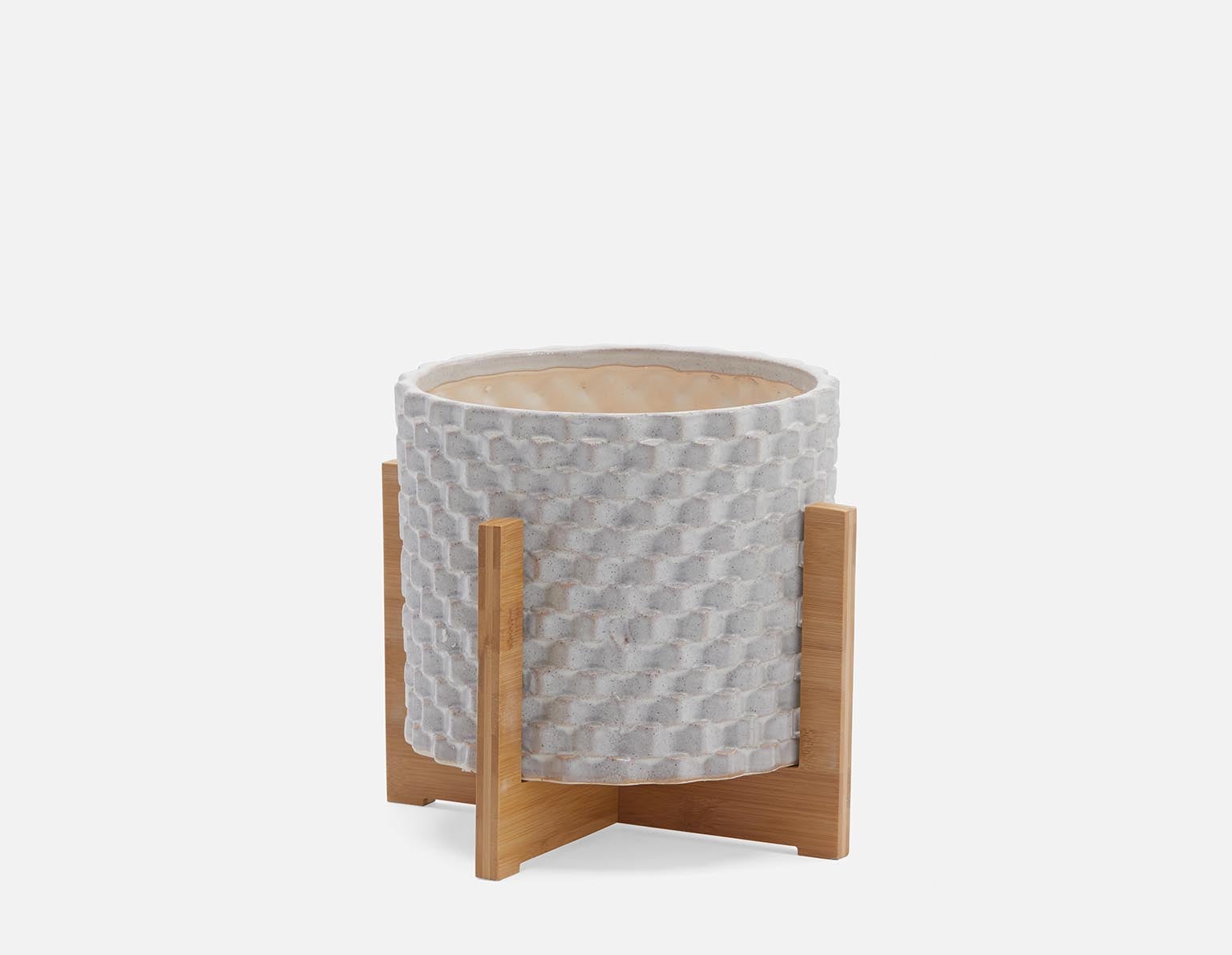 RHETT cache-pot avec support en bambou 27 cm undefined