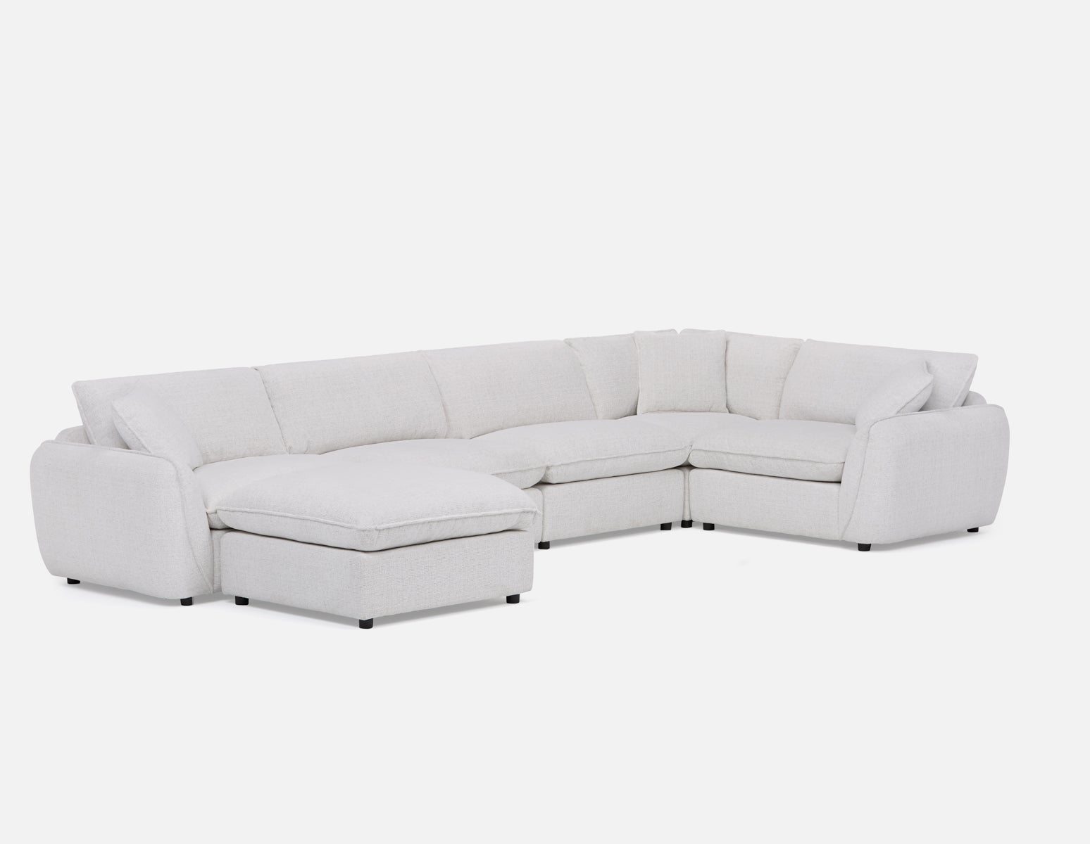 KIMM contemporary 6-pc modular sectional sofa undefined