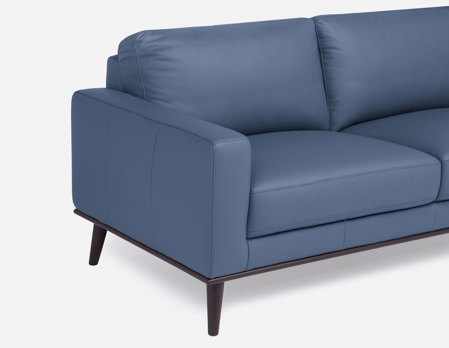 BETTA 100% leather mid century sofa undefined