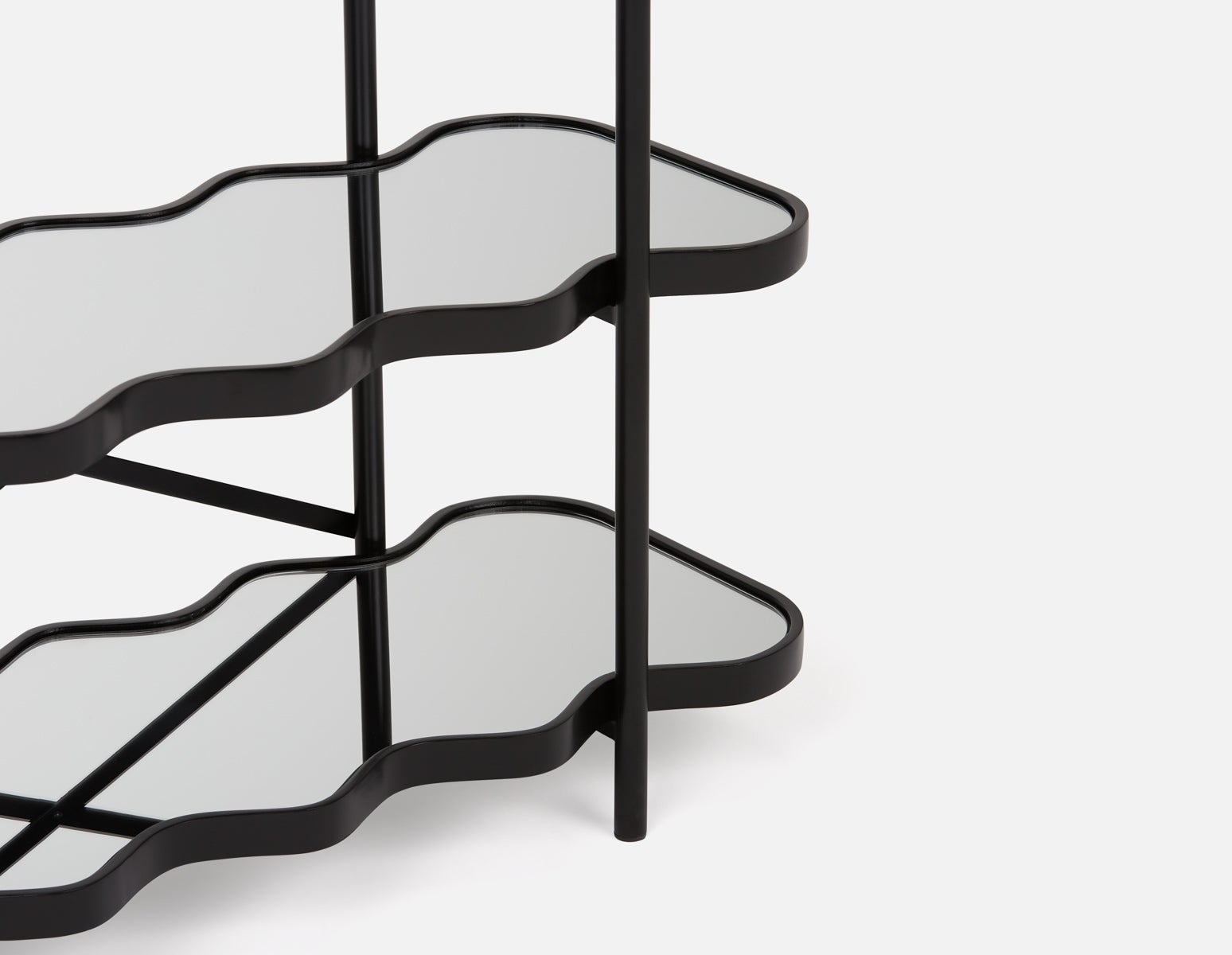 KAYRA 3-tier mirrored Shelves 100 cm undefined