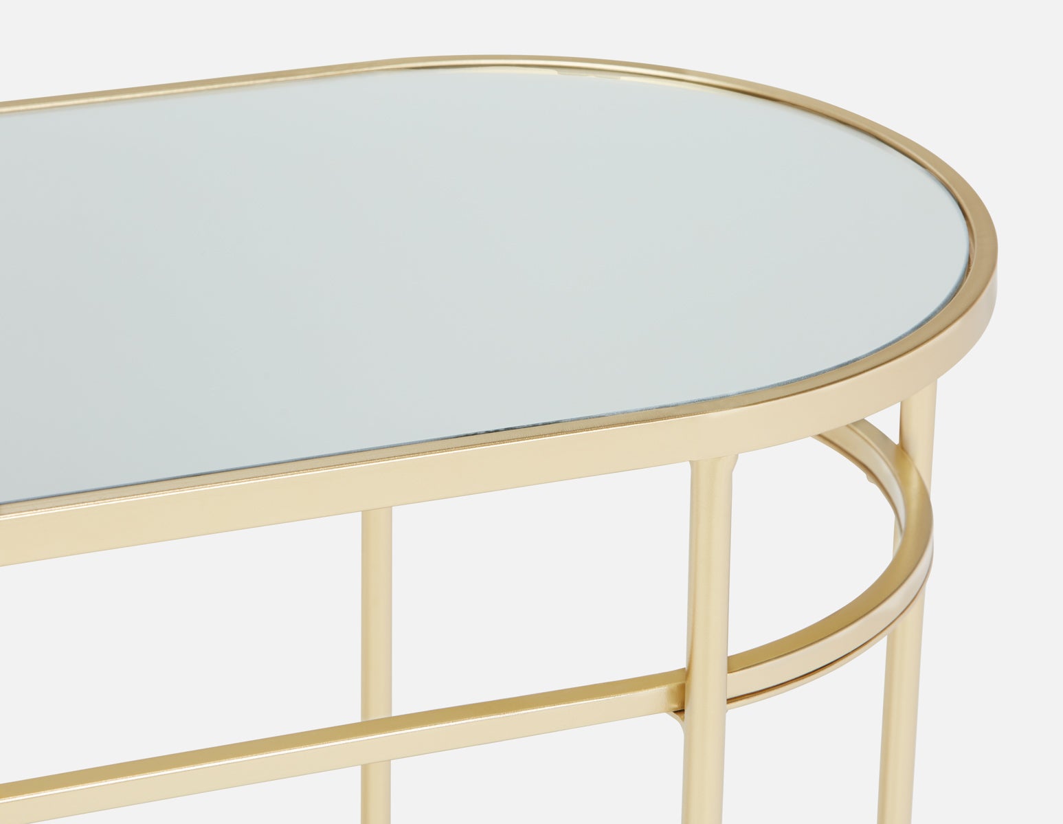 PETE mirrored top console table 120 cm undefined