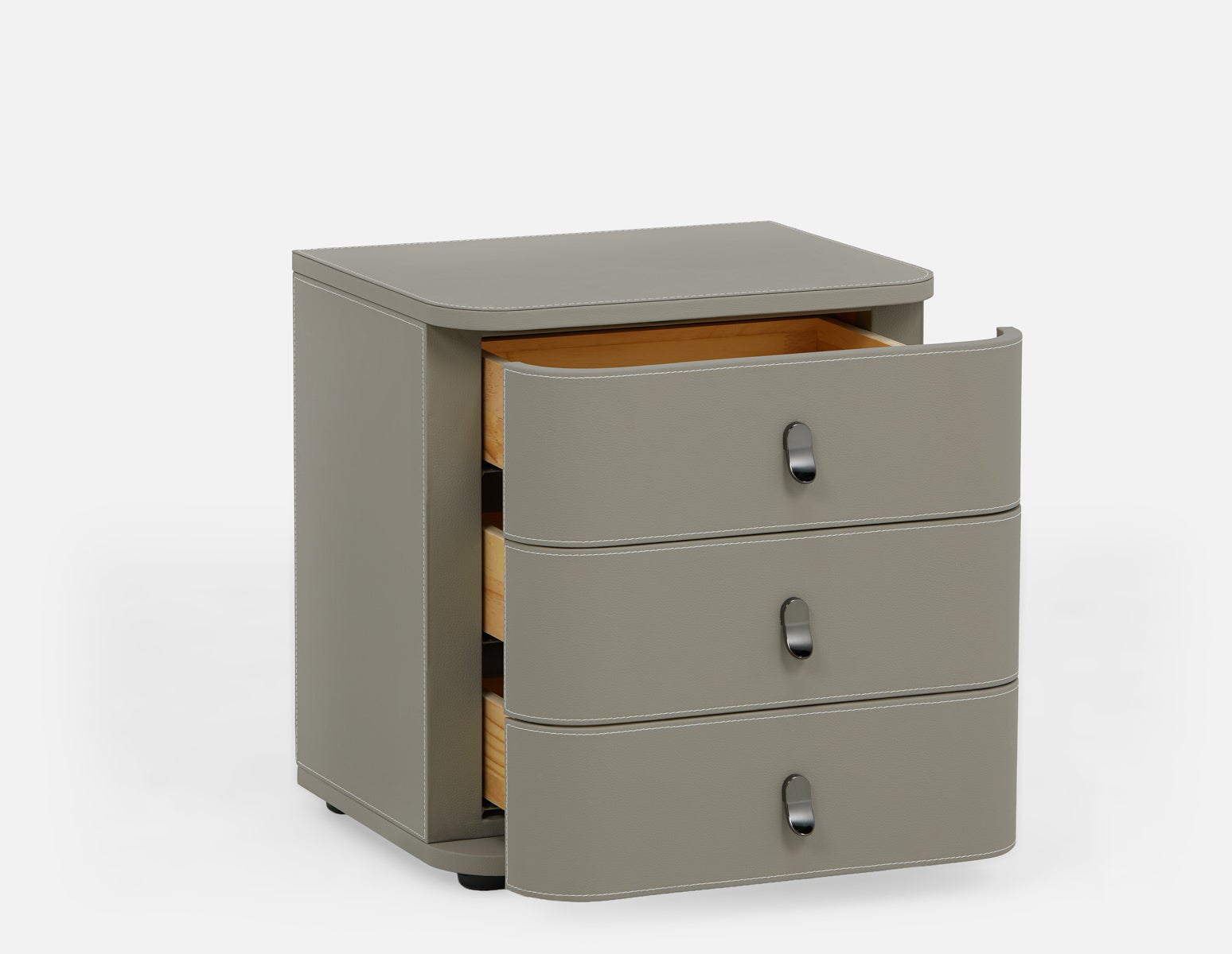 GAEL contemporary 3-drawer nightstand undefined