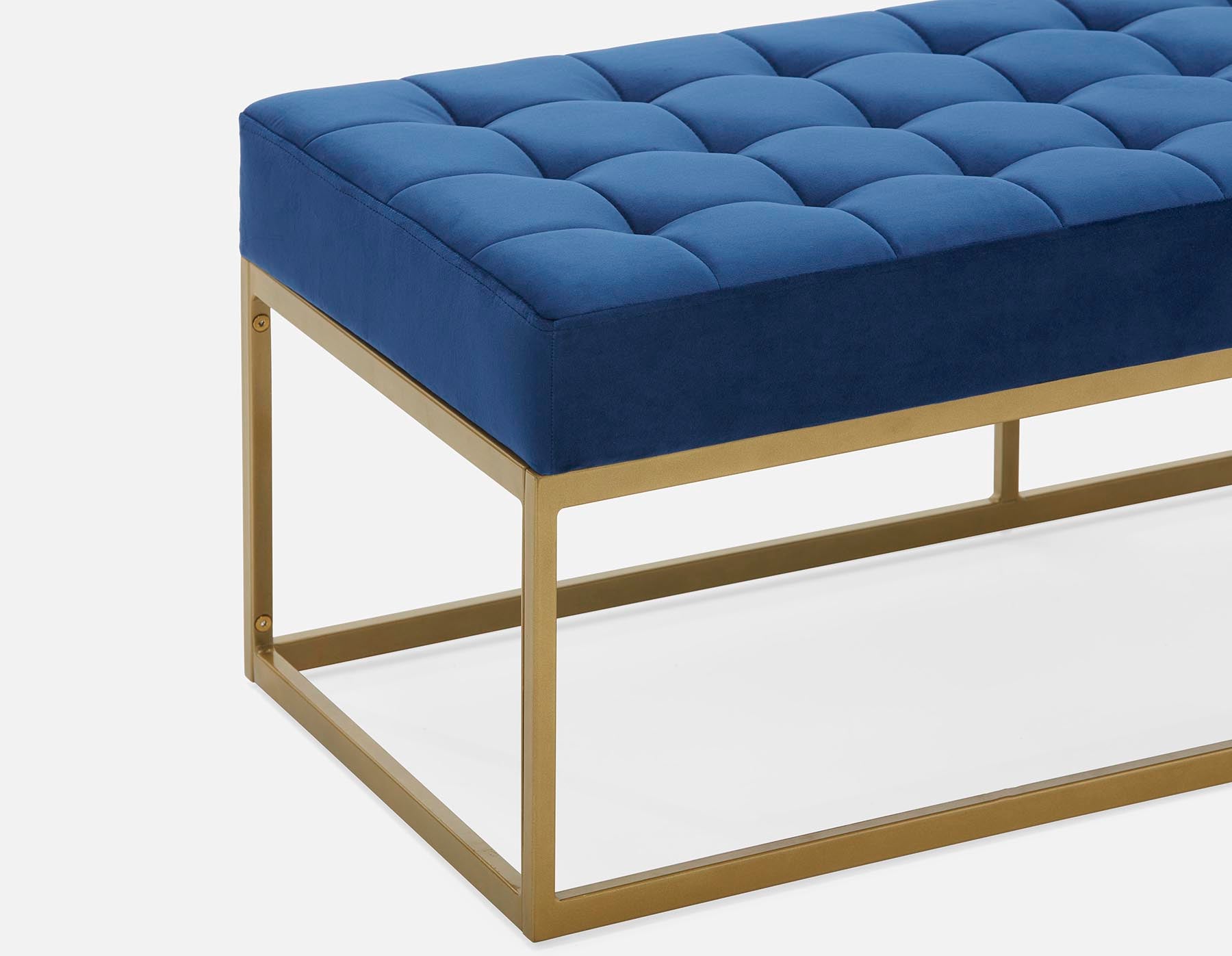 TADEO banc en velours capitonné 122 cm undefined