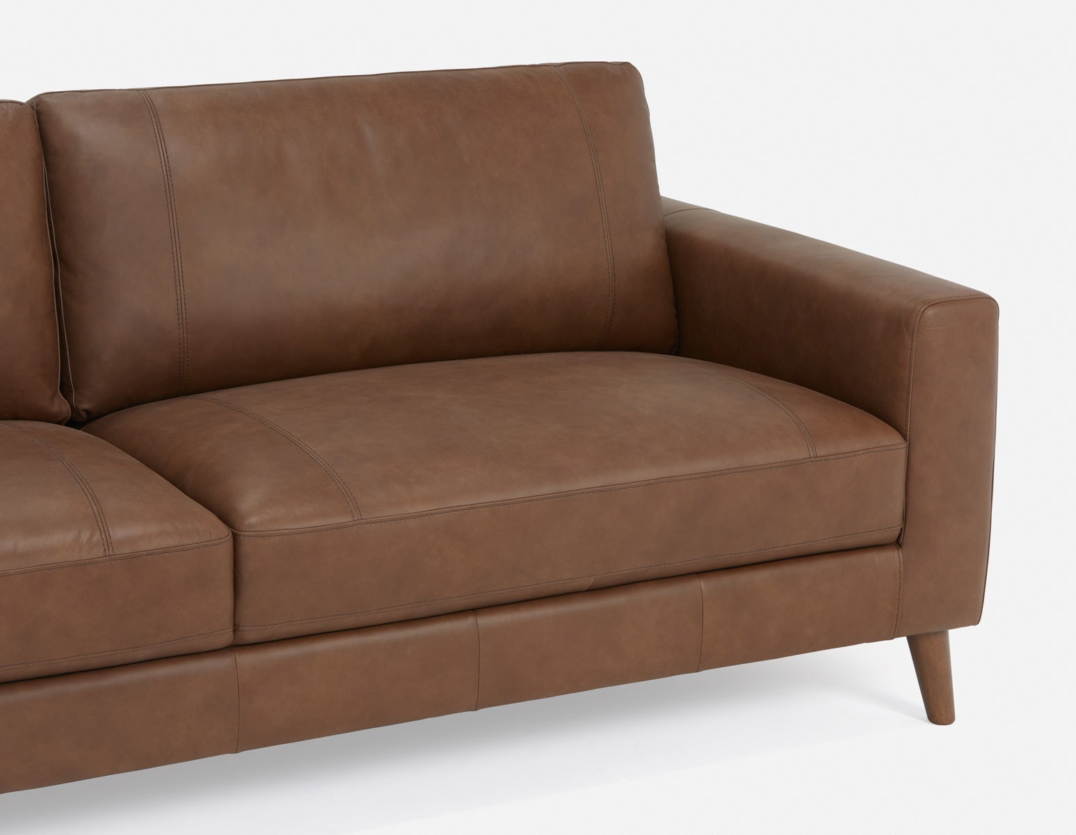 AMARI 100% leather classic 3-seater sofa undefined