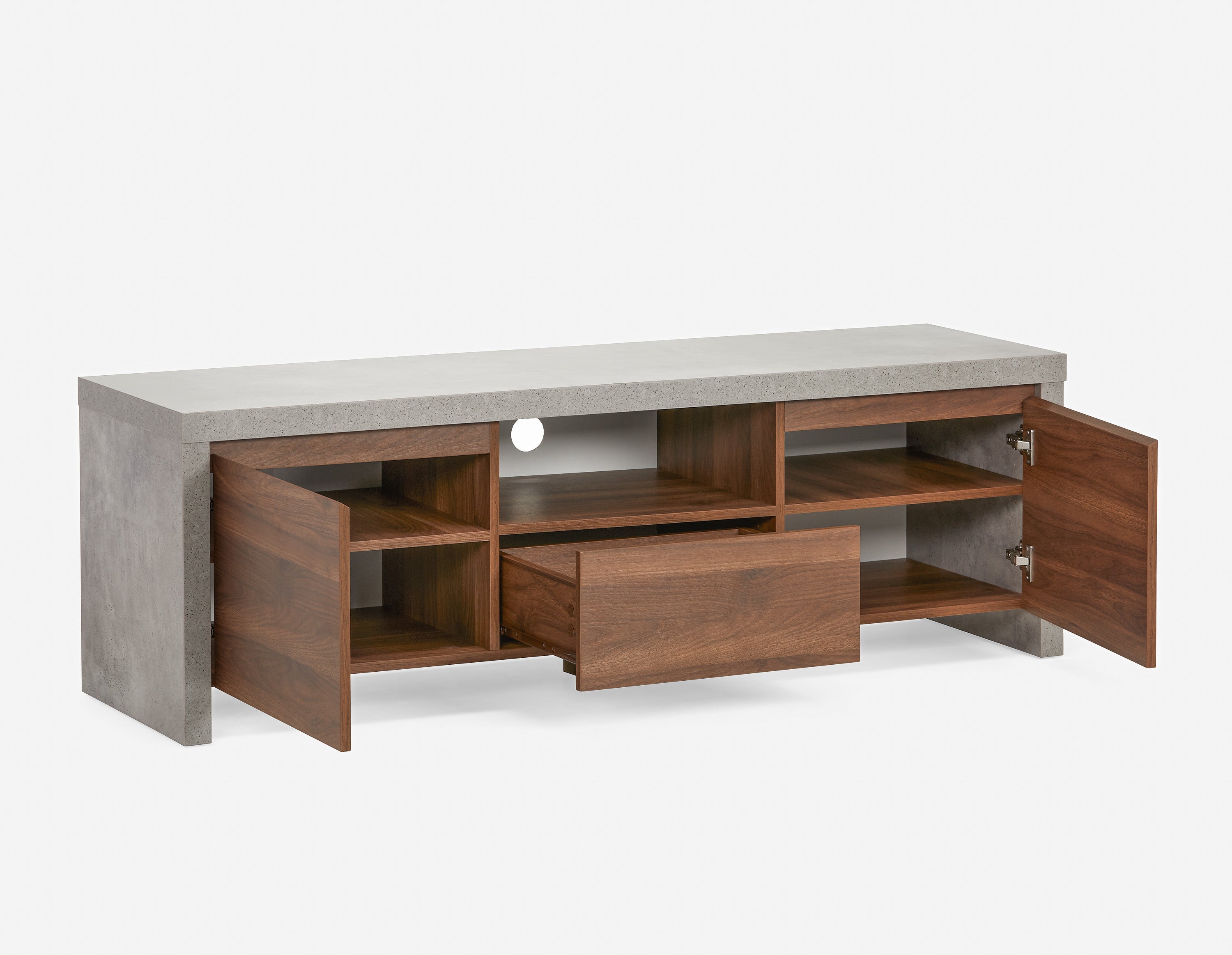 LIAM industrial chic media unit 157 cm undefined