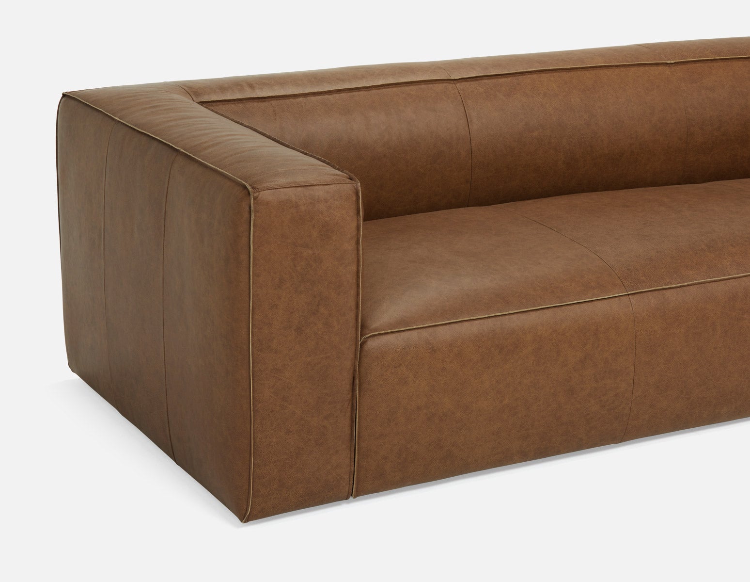 MONTE 100% leather classic 3-seater sofa undefined